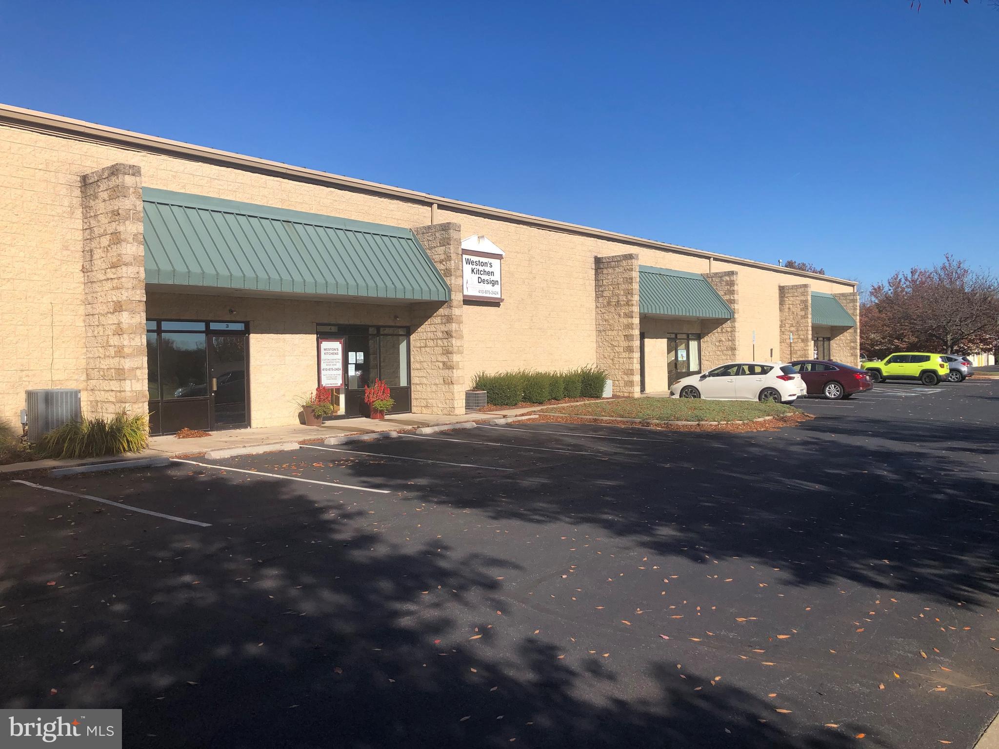 Flex space with loading dock consisting of 3,860 SF including two offices, open work area, reception area, two bathrooms and large open warehouse. Plenty of parking and large truck court for easy access for deliveries. Move in condition