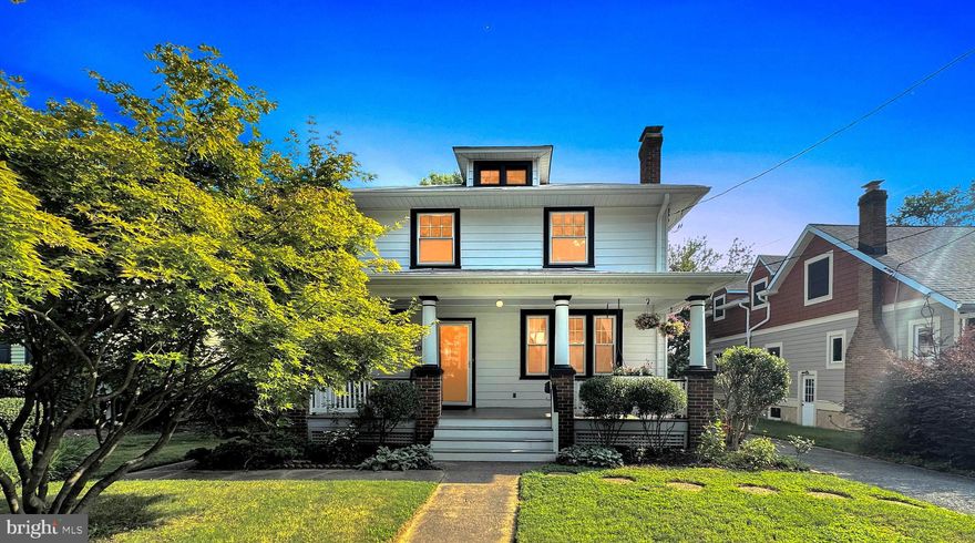 Welcome to 4406 Sheridan St, a timeless treasure in the heart of University Park. This classic American four-square home exudes character and craftsmanship, enhanced by Craftsman details that make it truly one of a kind. Nestled on a picturesque, tree-lined street this home offers a dreamy setting to call your own. As you approach, the wide and welcoming front porch beckons you to relax and enjoy the serenity of the neighborhood. Step inside, and you’ll be greeted by the bright and airy ambiance created by the tall ceilings and large updated windows that bathe the entire home in natural light. The large dining room and upgraded kitchen is an entertainer’s delight, setting the perfect stage for hosting gatherings and creating cherished memories. For more casual moments, the kitchen bar and breakfast nook provide a cozy space for quick meals and morning coffee. Unwind while watching a movie in the spacious and comfortable family room. Its 2-story ceiling provides a unique flexible lofted space above that overlooks the family room below. This is the ideal setting for a home office, library, or to carve out a few minutes of peace and quiet. The second floor offers 3 generously-sized bedrooms and 2 full bathrooms. Retreat into the inviting primary suite, featuring a unique walk-through closet, the perfect blend of functionality and style. Finally, spend your evenings and weekends relaxing on the back deck, where you can enjoy the peaceful, shaded backyard. The side patio provides an ideal spot for firing up the grill or gathering around the fire pit with friends. The well-maintained flower and vegetable gardens will delight those with a green thumb and adds lush beauty to your outdoor space. You’ll love living in this welcoming neighborhood that celebrates togetherness with an annual block party. The recently-upgraded town playground is just a block away. Additionally, you’ll be just a few minutes’ walk from the Station at Riverdale Park which features Whole Foods, Starbucks, and other fine restaurants. Don’t miss the chance to make this wonderful home yours - schedule your showing today!