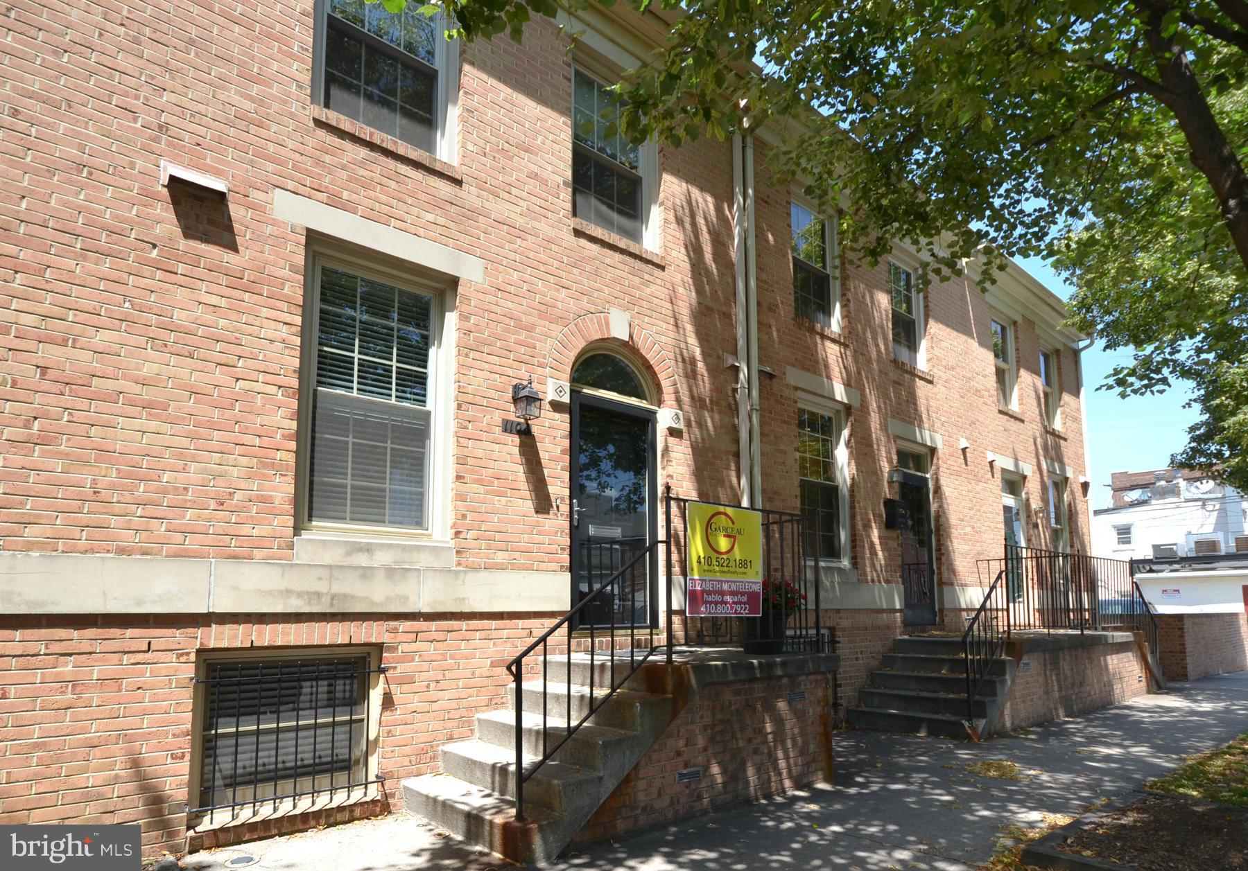 RARELY AVAILABLE! Updated and modern townhouse in Canton! 2 parking spots (1 assigned and 1 for guest) Updated kitchen with granite counters and stainless steel appliances, crown molding, new hardwood floors, brick patio, custom fireplace mantle, lots of storage space. Two big bedrooms upstairs, finished basement or third bedroom (w private bath) in LL.Close to the Square and 2 blocks to the water