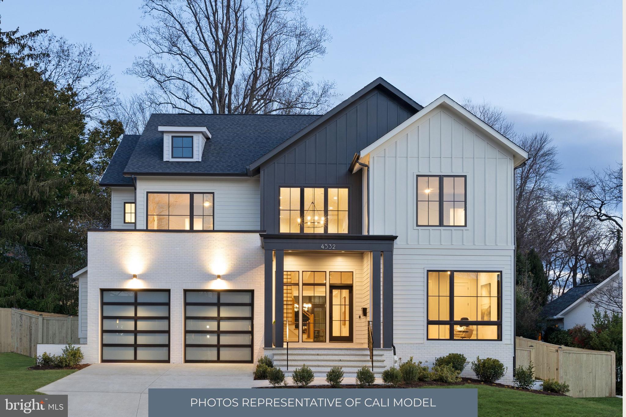 Welcome to the Cali by Classic Cottages, a stunning new home in the highly sought-after Country Club Hills neighborhood of Arlington, VA. Situated on an 18,000 square foot lot, this beautifully designed residence blends sophisticated style with modern comforts, offering upscale amenities - including a backyard 20'x40' saltwater heated pool with an auto-cover, spacious living, and an ideal location for both relaxation and entertaining.
The main level features a versatile study or main-level suite, ideal for working from home or hosting guests with privacy and comfort. The gourmet kitchen is a chef's dream, boasting a large central island, sleek quartz countertops, and top-of-the-line Thermador appliances. Adjacent to the kitchen is a charming butler’s pantry, offering added convenience. The open flow between the dining room and kitchen makes it easy to host both formal and casual meals. The expansive living area leads to a cozy eating nook, which opens out to a large deck – perfect for dining al fresco or enjoying the outdoors. From the living room, you’ll step into a tranquil screened porch, outfitted with a built-in grill and providing a beautiful view of the new pool. The main level also includes a mudroom with built-in cubbies and an additional powder room for convenience.
Upstairs, the spacious primary bedroom suite features two walk-in closets and an elegant en-suite bathroom. Sliding glass doors lead directly to the private rooftop deck, offering a perfect spot to relax and enjoy the view. There are three additional bedrooms, each with its own en-suite bathroom, ensuring privacy and luxury for family and guests. The laundry room is conveniently located on this level, adding ease to your daily routine.
The walkout basement is an entertainer's paradise, with a large recreation room, a versatile entertainment room, and a wet bar for serving drinks and snacks. There’s also a fitness or bonus room that can be customized to suit your needs, whether for exercise, play, or work. The basement includes a fifth bedroom and full bathroom, perfect for guests or additional family members. Step outside from the basement to the patio and pool area, where you can enjoy the outdoor oasis. An additional bathroom near the pool adds convenience for outdoor gatherings.