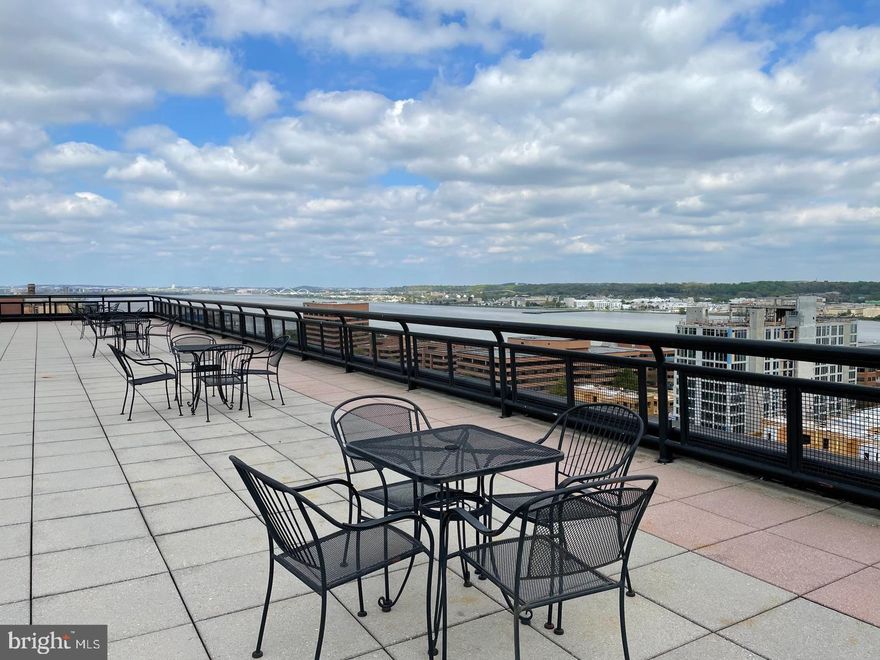 Location! Location! Location! Studio living in the heart of Old Town Alexandria. Million dollar view of the Potomac River. Roof Top Deck is unparalleled with sweeping views of DC, National Harbor and Alexandria. Just steps to Harris Teeter, Trader Joe's and Old Town Restaurants and shops. Biking Score of 82 and Walking Score of 93 with trails along the river only 2 blocks away. Public Tennis Courts, farmer's market, and park across the street. Tenant responsible for $200 move-in fee. Rent includes all utilities!! No weekend moves allowed. Unassigned parking in Port Royal parking lot with Port Royal decal (no garage parking included). A maximum of two vehicles may be registered to the unit. Sorry, no smokers or pets. Professionally managed by Allegiance Property Management.  All Allegiance Property Management residents are enrolled in the mandatory Resident Benefits Package (RBP) for $40.95/month which includes liability insurance, credit building to help boost the resident’s credit score with timely rent payments, up to $1M Identity Theft Protection, HVAC air filter delivery (for applicable properties), utility concierge service making utility connection and home service setup a breeze during your move-in, resident rewards program, and much more! More details upon application.