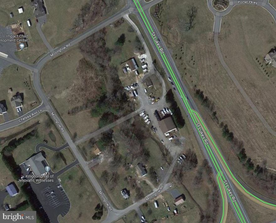 Land for sale or lease in Fruitland, MD. Located at the southwest corner of the Route 13 Bypass and
St Lukes Road with great visibility and access to and from all areas of town. Large yard area and two
warehouse buildings (3,600 SF w/ Office and 1,000 SF Storage).
Property Highlights:
• Great Visibility
• Convenient Location
• C4 - Commercial Zoning

Price: $350,000 Per Acre for Sale; or
$30,000/Acre/ Yr. Ground Lease; or
$3,950 / Month Warehouse Lease