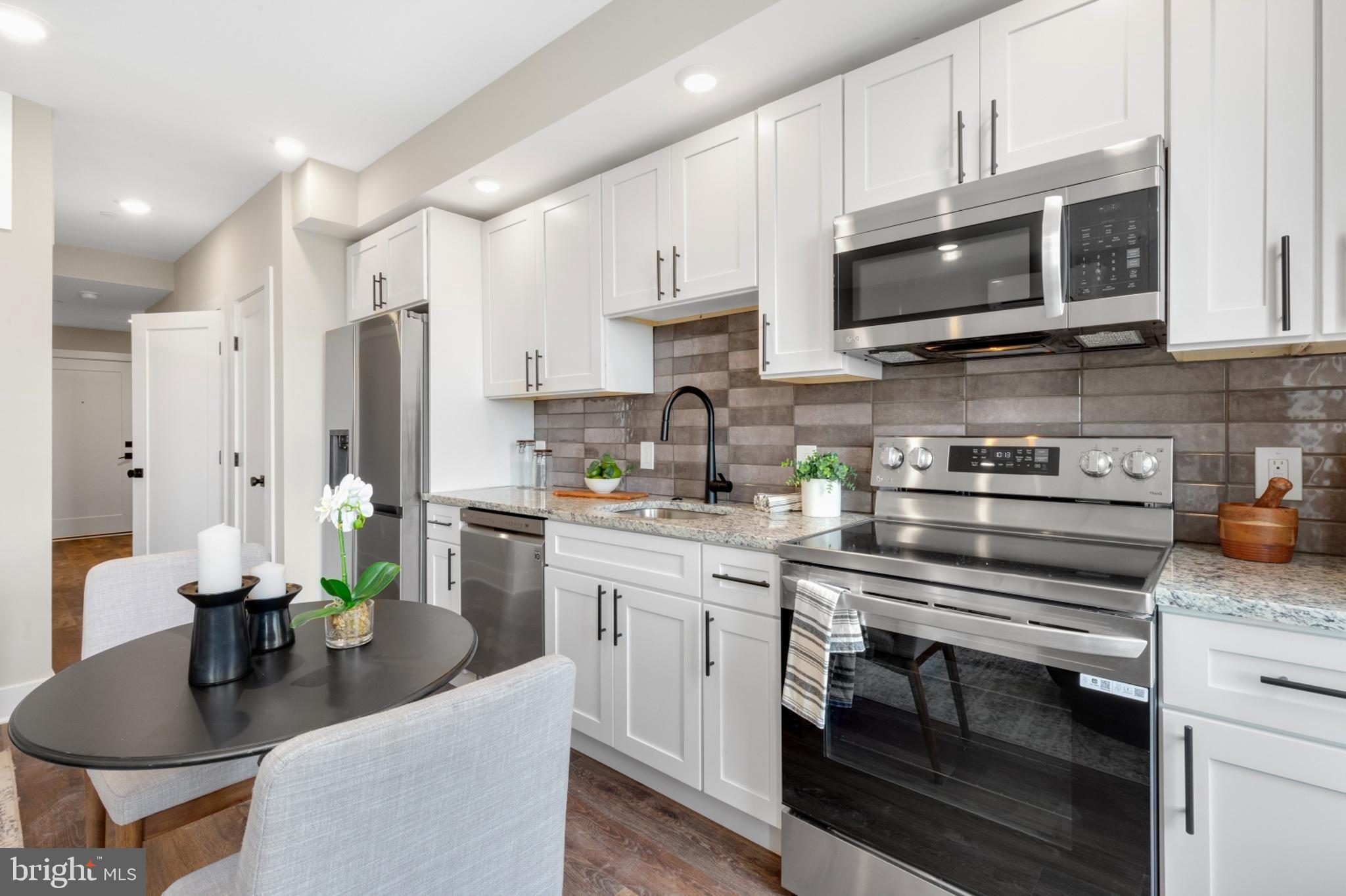 Available NOW | Leasing Special: 1 month FREE on a 13-month lease or 2 months FREE on 17-month lease! Gross rent is $1,400/month; net effective rent for a 13-month lease is $1,297/month & net effective rent for a 17-month lease is $1,260/month.
Welcome to Quaker City Flats, a new construction rental community in East Kensington offering 32 modern units designed for those who seek a contemporary, pet-friendly lifestyle. Each unit is a masterpiece, boasting open floor plans, wood floors, and large windows that flood the space with light. The kitchens are equipped with white shaker cabinets, stylish tile backsplashes, and top-of-the-line stainless steel appliances. Luxurious bathrooms feature granite-topped vanities and subway tiled bathtub/shower combos. Convenience is at your fingertips with mini-split A/C systems and in-unit laundry. Unit #305 is a 1 bed, 1 bath apartment on the third floor. Our professionally managed building offers amenities including a main lobby and secure package room to ensure peace of mind. An elevator and two stairwells ensure easy access throughout the building. The shared roof deck offers city views, creating an ideal space for relaxation and entertainment. Limited parking is available, with three dedicated spots at the rear of the building for an additional fee. Experience the thrill of modern luxury and convenience in the heart of urban living. Schedule a tour today to discover your new home at Quaker City Flats! Please note: photos & video tour may be from a similar unit within the building; exact layouts & finishes may vary.
Lease Terms:
Generally, first month, last month, and one month security deposit due at, or prior to, lease signing. Other terms may be required by Landlord. $55 application fee per applicant. Pets are conditional on owner's approval and may require an additional fee, if accepted. (Generally, $500/dog and $250/cat). 2 pet maximum allowance. Tenants responsible for: electricity, cable/internet, and a $35/month (1BD) or $60/month (2BD) flat water fee. Off-street parking is available for an additional $395/month. Landlord Requirements: Applicants to make 3x the monthly rent in verifiable net income, credit history to be considered (i.e. no active collections), no evictions within the past 4 years, and must have a verifiable rental history with on-time rental payments. Exceptions to this criteria may exist under the law and will be considered.