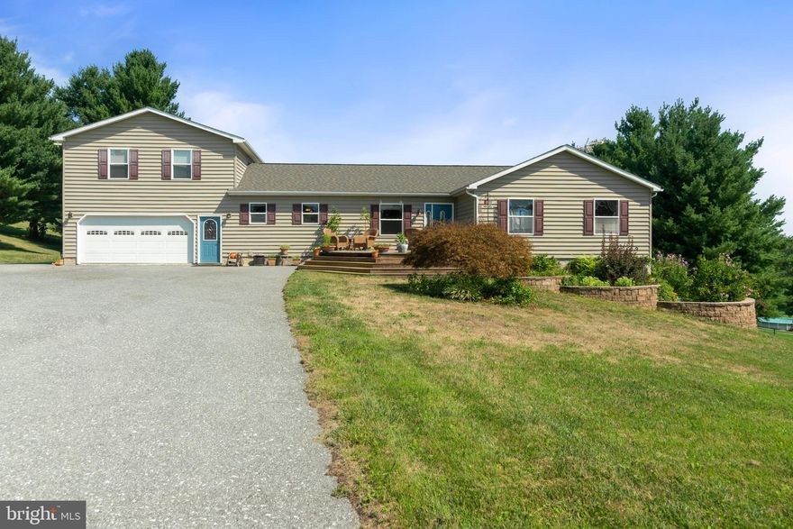 Spacious 5 BR, 4 Ba Rancher on 1.68 landscaped lot on quiet cul-de-sac*Full in-law apartment!!*Main level consists of  lg  kitchen (22 x 13) w/granite countertops & abundance of cabinets*light filled  LR& DR combo (29 x 13) w/SGD to multi-level decks, MBR w/ full bath, dressing area & walk-in closet, 2 more BRs, Hall bath and Laundry/Mudroom * Area above garage (25 x 23) has multiple uses..2nd MBR suite w/ full bath.  Room is ideal for work at home office/flex space*Lower level features full in-law apt (LR, Lg Kit, 1+ BR, full bath, laundry rm) to walk out level. Lots of storage space* Updates includes (2019) well pump, carpet in lower level & heat pump condenser* Gleaming hardwood floors*Cherry, peach, 3 apple, pear & nectarine trees*5 blueberry bushes*Landscaped flowering and vegetable gardens*36 x 32  metal building (perfect for contractor or car buff*Enjoy coming home and relaxing on the multi level decks and watching the breath taking sunsets and listening to the sounds of nature*Easy commute to DC, Frederick, Baltimore, Columbia, Fort Meade*Above ground pool  liner being replaced*One of a kind home offering multi generational living*No HOA*Hurry, before it is gone.  Great home*Buyer's financing fell through*Their loss is your gain**Pending release being signed
