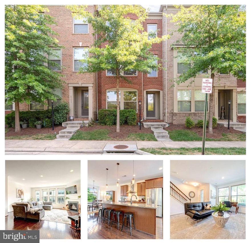 Step into this impeccably updated townhome in the sought-after Brambleton community. Featuring fresh paint throughout and new luxurious carpeting with premium padding extending across the lower level lounge, staircase, and bedroom level, this pristine, turn-key residence is ready to welcome its new owners.

The entry level impresses with expansive windows that frame tranquil views of the surrounding trees, offering ample lounge space and a dedicated area ideal for a home office. A well-appointed full bath, coat closet, utility closet, and convenient access to the spacious two-car garage complete this level. The garage is thoughtfully equipped with shelving to meet all your storage needs. Elegant iron balusters add a touch of sophistication to the staircases, guiding you to the main level.

The open-concept layout is centered around the gourmet kitchen, showcasing hardwood flooring throughout the space, rich Maple cabinetry, a spacious pantry, a stylish tile backsplash, and an abundance of natural light pouring in through the plentiful windows. The island, perfect for meal preparation, features an oversized sink and generous counter space for casual dining. Stainless steel appliances, including a chef's gas cooktop, upscale vent hood, and a stainless refrigerator with water and ice dispenser, complement the space. A wall oven and microwave oven combination make meal preparation effortless. Adjacent to the kitchen, the dining area offers picturesque sunset views, while the family room, situated at the opposite end, boasts a cozy gas-burning fireplace for chilly evenings and direct access to the spacious deck, perfect for outdoor grilling and relaxation. A conveniently located powder room near the staircase is ideal for guests.

The upper level is dedicated to the luxurious primary suite, which features two expansive walk-in closets and an en-suite bath with dual vanities, a private water closet, and a spacious shower adorned with upscale finishes. Two additional bedrooms on this level offer generous closet space and share a well-appointed full bath. For added convenience, the laundry room is also located on this level. A 2-10 Home Warranty will be included at closing for the Buyers.

This exceptional property is just a block away from the new enclosed bus stop with access to the Silver Line Metro! The highly desirable Brambleton Town Center community offers an array of amenities, including multiple pools, tennis courts, 10 miles of walking trails, pocket parks, little library boxes through the parks, shopping, library, grocery stores, a movie theater, restaurants,  a sports club, schools, Farmers market, Hal & Berni Hanson Park, Verizon FIOS package for Cable and Internet included  and more. 
Brambleton—experience the lifestyle you’ve been dreaming of!