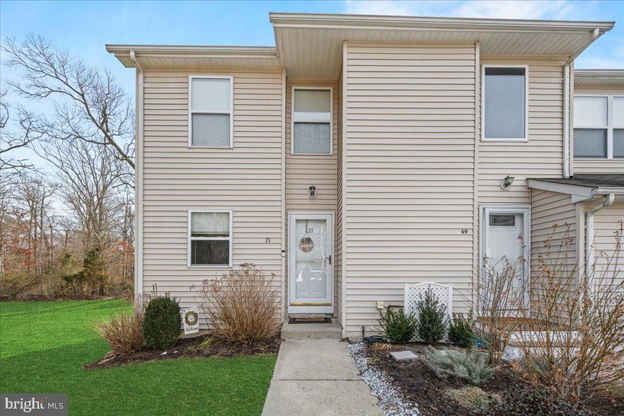 The perfect combination of style, comfort, convenience, and location is waiting for you in the highly desirable Walnut Estates community. Ideally situated just minutes from the Garden State Parkway and a short drive to Long Beach Island, this home offers easy access for commuters, weekend beach trips, and everything the Jersey Shore lifestyle has to offer.

Step into easy living in this end-unit townhouse that offers modern finishes and low-maintenance living all in one. With major improvements already completed, including a newer HVAC system and hot water heater, this home is ready for its next owner to unpack and enjoy.

The main living spaces feel bright and welcoming, while the second level is designed for privacy and relaxation. Two spacious bedrooms and two full bathrooms provide plenty of room to spread out. The primary bedroom serves as a peaceful escape, featuring two walk-in closets that offer exceptional storage and organization.

The home continues to impress with a finished basement that can easily adapt to your lifestyle. Whether you need extra living space, a guest area, workspace, workout room, or hobby space, the possibilities are wide open. Additional storage areas help keep everything neatly tucked away.

Walnut Estates residents enjoy community amenities that enhance everyday living, including a pool, clubhouse, and playground, creating opportunities for both recreation and social connection. The community also includes various exterior maintenance including roof replacements, landscaping, and more.

Homes in this community are highly sought after, and this one checks all the boxes. Schedule your private tour today and see firsthand what makes this property such a standout opportunity!