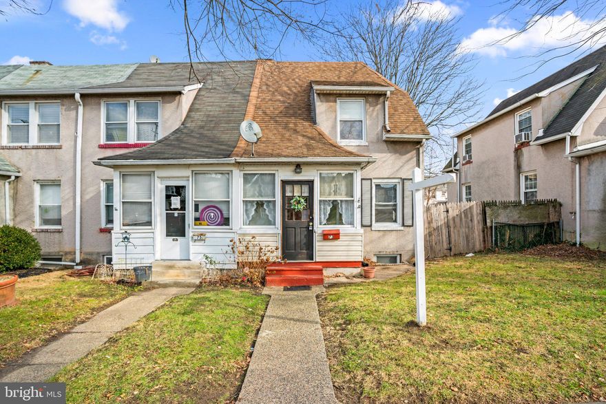 Welcome to this charming end-of-group Dundalk rowhome. This home features 2 bedrooms and 2 full baths with a large two-car detached garage.  The fully enclosed front porch is a perfect protected entryway and mudroom that leads you into the large living room opening into an expanded dining area and kitchen. Upstairs you will find two large bedrooms and a full bath with a cast iron soaking tub.  Enjoy the large, fully fenced backyard which leads to the large, two-car garage with additional storage on the second floor. This home is conveniently located close to shops, restaurants, and all major routes. Don't miss out on this opportunity to create your perfect home in Dundalk. Schedule your tour today!
