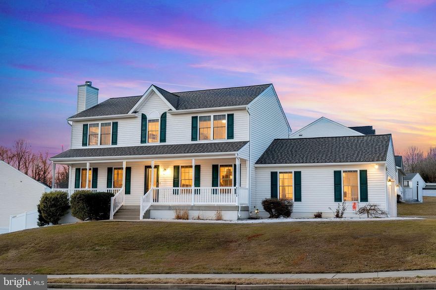 Don't miss out on this well-maintained and simply beautiful two-car side-load garage Colonial while it's still available!<br><br>This 4-bedroom, 2.5-bath home is situated on a nearly .25-acre corner lot in a quiet neighborhood, yet close to the amenities of Central Park and The Spotsylvania Towne Centre, and to convenient I-95 access, and less than 5 minutes from Battlefield Elementary & Middle.<br><br>As you first approach the house, you'll be welcomed by the charming front porch that's a perfect place to enjoy your morning coffee or spend a quiet evening with the family.<br><br>After entering the house, you'll notice the spacious family room on your left with its stone-front fireplace and no shortage of natural light. The tile floors flow through the family room and the majority of the main level.<br><br>Just off the family room, you will find the spacious kitchen with a large center island, granite countertops, beautiful cabinets, and stainless-steel appliances.<br><br>The breakfast nook is off the kitchen, with direct access to the humongous Trex deck with built-in lighting, overlooking the fenced-in backyard, perfect for entertaining guests or just relaxing with the family.<br><br>Also on the main level are the large living room, the powder room, and the laundry room.<br><br>On the upper level, you'll find the large owner's suite with a spacious walk-in closet, the owner's bath with a large walk-in shower, and a dual sink vanity.<br><br>Three additional bedrooms, all generous in size, and an additional full bath are also on the upper level.<br><br>This house is completely move-in ready, with numerous upgrades done over the years of original ownership.<br><br>The large unfinished basement, with a bathroom rough-in and an egress window for a possible 5th bedroom, is a clean slate for your vision of finishing the basement to suit your family best.<br><br>Also, you can rest assured that the HVAC was replaced within the last 4 years, the water heater was replaced within the last 7 years, and the roof is less than 10 years old.<br><br>
Schedule your showing today before it's too late! <br><br>
This property is eligible for multiple grant programs for qualified buyers. For more information on the grants available, the Grant Flyers, and preferred lender contact information, see the MLS docs.