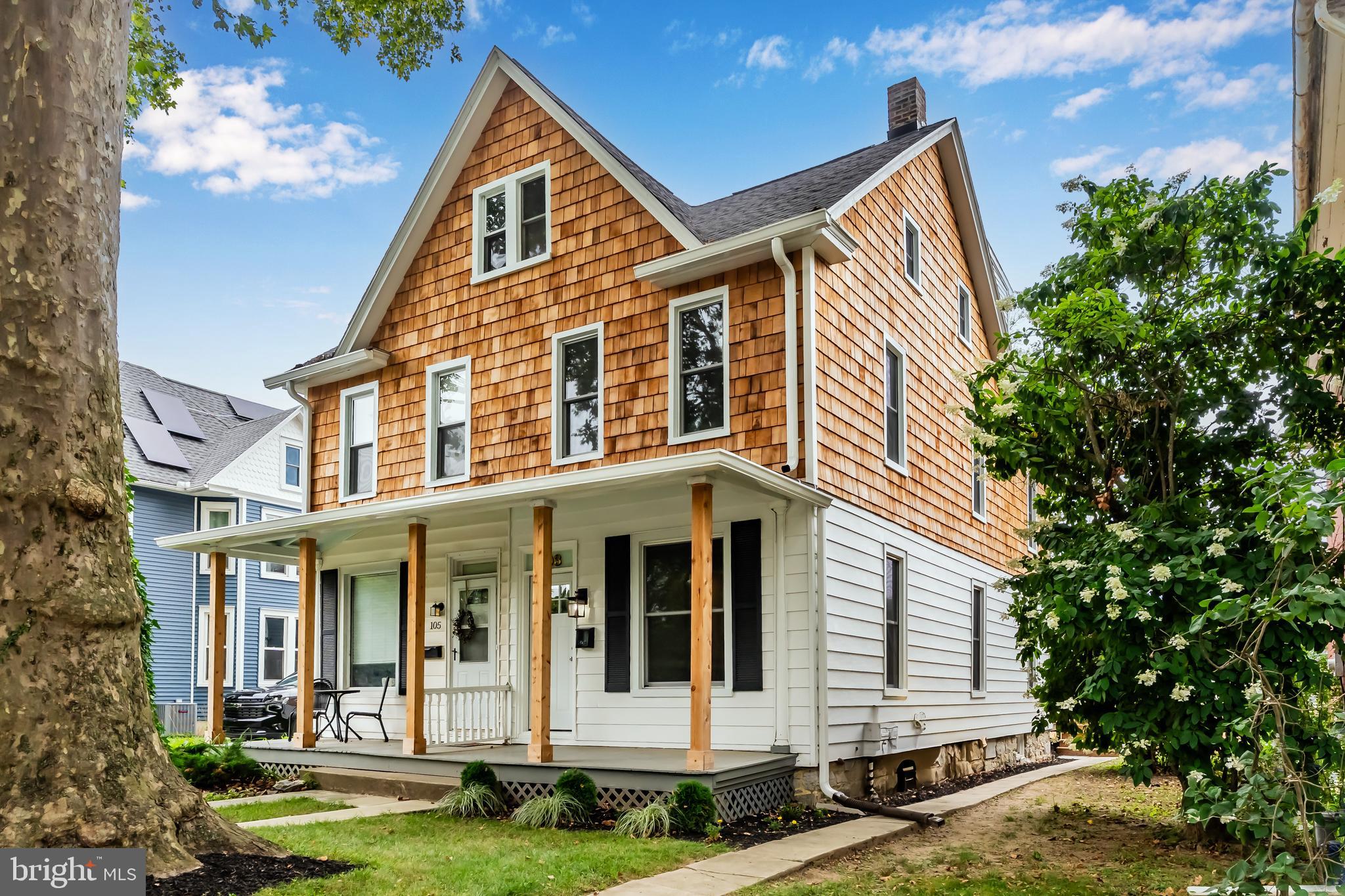 Beautifully fully remodeled Camp Hill Borough home – Conveniently located on North 26th Street, this move-in-ready home features a bright open first-floor layout with a brand-new kitchen, island, appliances, and first-floor laundry/half bath. Enjoy the all-new bathrooms, including a newly added 3rd-floor primary suite with its own heat pump/mini-split system. Updated mechanicals include new gas heat and central air for the 1st and 2nd floors. Exterior upgrades include red cedar shake siding on the 2nd and 3rd floor, new windows, roof, gutters, downspouts, insulation, front door, concrete walkway to the front door, a, concrete floor in basement, and stairs/railing for the back deck. Stylish, efficient, and ready to welcome you home.