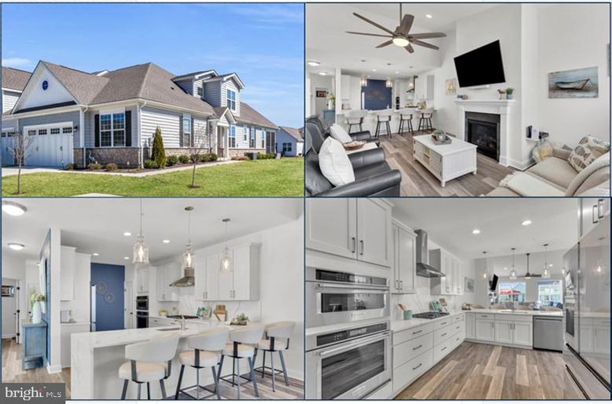 OPEN SUNDAY, APRIL 6,  12-2:00! DON’T MISS THIS GORGEOUS HOME! Welcome to Bay Bridge Cove, one of the newest and most desirable 55+ communities on beautiful Kent Island. This sought-after Oxford model is only two years old, upgraded throughout, and better than new! It is a rare duplex on a premium lot, with a wide open grassy area on the side and a community rain garden behind the house.  The many upgrades include an expanded floor plan, upgraded kitchen with premium cabinetry, countertops, and appliance packages, upgraded flooring, lighting, fixtures, EV charging station, in and so much more!  The oversized gourmet kitchen features a large customized quartz backsplash and waterfall peninsula-island adjacent. It is adjacent to a large casual-to-formal dining room and a spacious family room with cathedral ceilings and a fireplace that opens to a sunroom, a screened porch, and a paver patio.  The main level offers a primary suite with an upgraded bath and a large walk-in closet, a guest bedroom or office adjacent to a full bath, and a convenient main-level laundry room. The upper level offers a cozy loft, a third bedroom and full bath, and a large, flexible room perfect for a playroom, exercise room, or convenient indoor storage.   This amenity-rich community offers an outdoor pool, tennis, pickleball, and bocce ball courts, a crab shack, community herb and vegetable gardens, walking paths, a community center with an exercise room, a meeting room, a library, a game room, and a dog park. The community is ideally located, less than 5 minutes to the Bay Bridge, shopping, golf, and waterfront restaurants, walking distance to the Kent Manor Beach Club, and easy access to the Cross Island Trail, public parks, Annapolis, BWI, Baltimore, D.C., and multiple nationally recognized medical facilities. Home, sweet home!