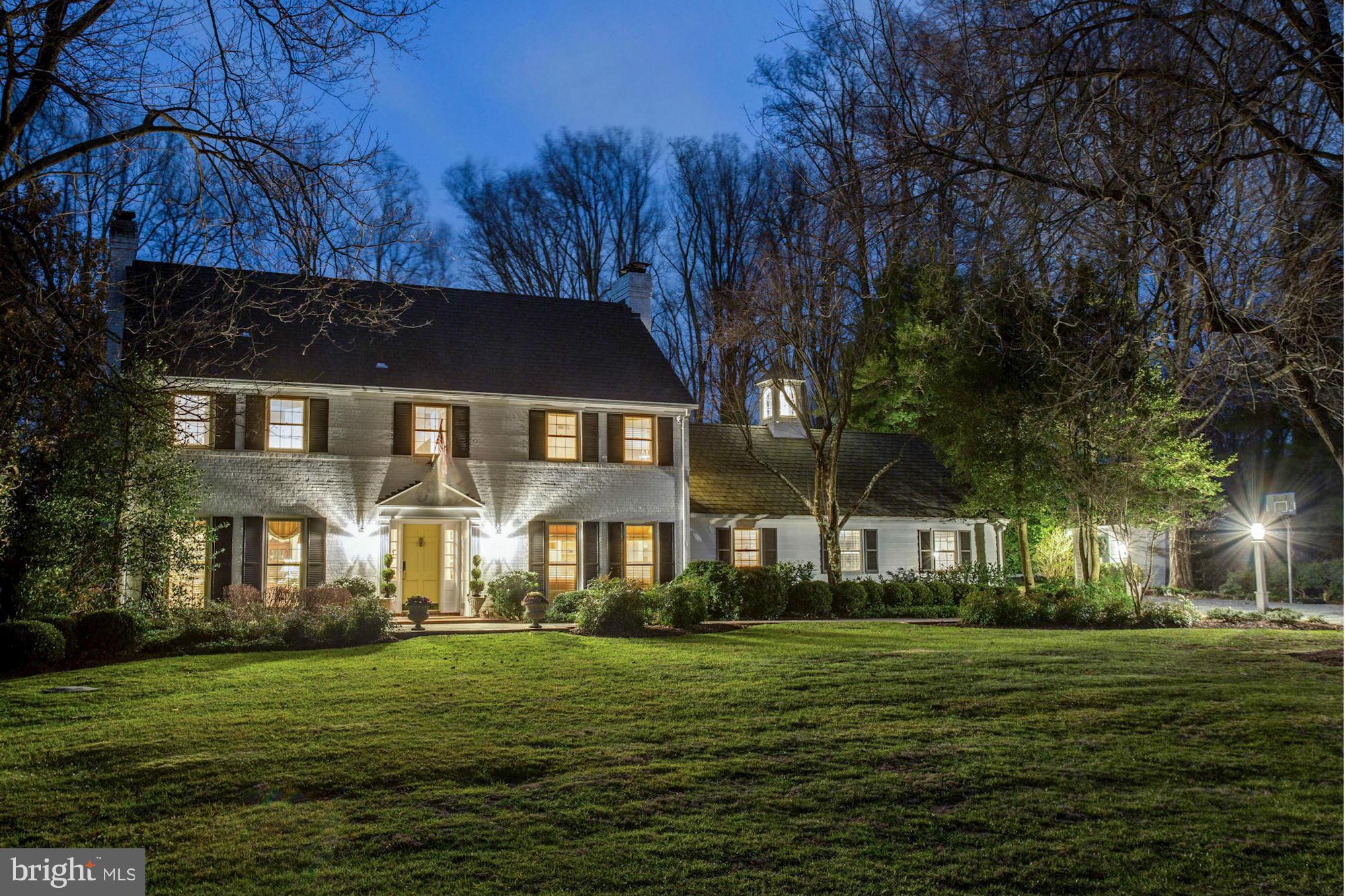Reminiscent of Old Potomac, this exceptional home is the epitome of good taste & refined elegance. Sited on 2 flat, private acres w/ an abundance of specimen plantings & free form pool, you'd never know you were a stone's throw to Potomac Village, a quick car ride to downtown Bethesda & more. This lovely property has been beautifully updated & immaculately maintained. Must see!