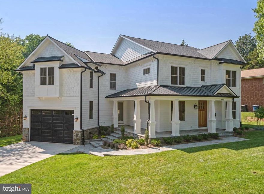 Exquisite new construction by Washington Metropolitan Homes! This home design boasts high ceilings and large room sizes, custom finishes and architectural detailing. Beautiful White Oak floors throughout the top two levels give the home a super fresh look! Formal living and dining rooms, gourmet kitchen and family room ... Plenty of room for everyone. A private office is tucked away on the first floor, providing a quiet work-from-home retreat. The side-load garage connects to the home via a spacious mudroom with custom built-ins. Upstairs finds four bedrooms and three full baths, including a gracious master suite with tray ceiling, walk-in closets and a large spa-like bathroom with dual vanities, large shower and separate soaking tub. Also located on the upper level is a cozy family room and a laundry room. Finished basement with additional bedroom and bath, recreation room, game room, exercise and storage. Note this home is elevator-ready with a three level elevator shaft (finished as additional closet space).