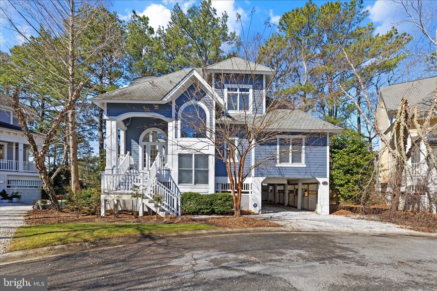 First time available in 20 years! Gorgeous Home in Private Enclave! Canal Views, Beautiful Landscaping, Ample Off-Street Parking, Outdoor Shower, 3 Bedrooms, 2.5 Baths with room to add an additional Primary 1BR/1BA Suite, Walk-in Closets, Loads of Entertaining Space, Gas Fireplace, Screened Porch, Balcony, Private Community Pool. Great location close to downtown, restaurants and shopping! Road behind home has direct access to downtown Rehoboth without crossing the highway. Ask agents about canal access. Some furnishings convey.