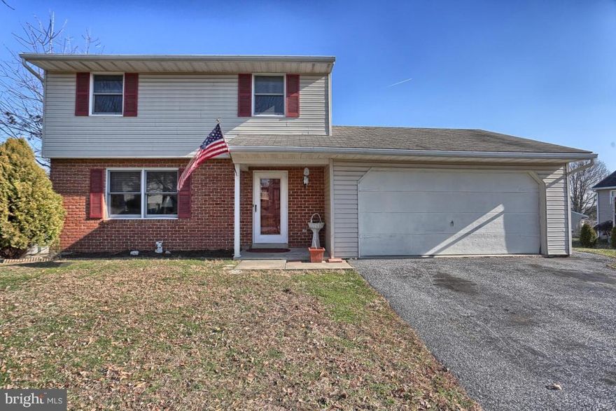 4 bedroom home in Hempfield schools backing up to private land (Lancaster Water Supply). New flooring on first and second floors and finished lower level with fireplace and recessed lighting and rear covered deck with ceiling fan.