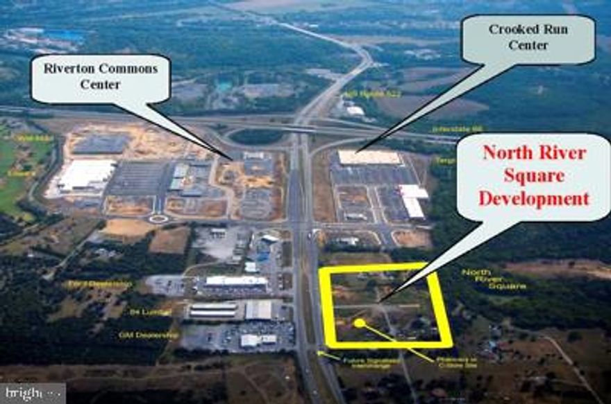 Prime Development Site For Sale.  Lot #4 at North River Square - 3.07 Acres.  Civil Engineering Plan Completed.  60,000 VPD.  Ideal for Pharmacy/Bank/Office/Convenience Store/Retail/Fast Food/Restaurant/ Hotel.  Near entrance ramp of I-66, minutes from Winchester, Front  Royal, and Blue Ridge Shadows Upscale Home Development/Golf Course.  Adjacent area retail include Crooked Run Center, Riverton Commons Center. T.G.I. Friday's, PETCO/Lowe's Home Improvement/Super Walmart/Applebee's; Cracker Barrel, Famous Footwear/ Wells Fargo Bank/ Royal Farms/ Michael's/ Starbucks.  Owner will sell subject to site plan approval.