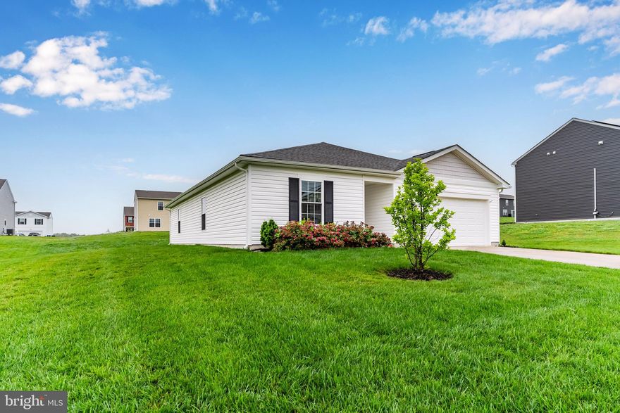 Located in  Hays Landing community, this beautifully crafted traditional ranch built in 2022, this residence boasts 1698  square feet of thoughtfully designed living space, featuring four  bedrooms and two full bathrooms, ideal for both relaxation and entertaining. Step inside to discover a warm and inviting atmosphere. The bedrooms offer  carpeting while the remainder of the home has stylish luxury vinyl plank  flooring. The custom kitchen is a joy to work in with a island with bar stools for chatting while the cook is prepping . The kitchen is equipped with stainless steel appliances, granite counter tops a large pantry, Your new kitchen is open to rest of the living area so you will never feel like your missing out on anything. The primary suite has carpeted flooring and primary bathroom has tub/shower surround with double vanity topped off with granite counters and a generous walk-in closet providing ample storage for your wardrobe. Additional interior highlights include a versatile attic space, perfect for seasonal storage or creative projects. Outside, the property sits on a .25-acre lot, offering plenty of room for outdoor activities or gardening. The attached front-entry garage provides easy access. Don't miss your chance to see this home and make it yours. CONTRARY TO WHAT SOME OF THE LARGE ON LINE SEARCH ENGINES SAY THIS HOME IS NOT IN A FLOOD ZONE.