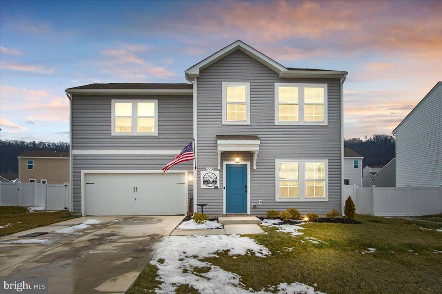 Like New, 4-Bedroom 2.5 Bath Modern Farmhouse. Granite Countertops, SS Appliances.  All LED lighting. Every bedroom has a ceiling fan with remote.  Primary Bedroom has attached Primary Bath and a huge walk-in closet.  Washer and Dryer are upstairs.  HVAC has a Fresh-air induction system. Big pantry in the kitchen with tall gray cabinets. Luxury vinyl wood flooring, wall to wall carpeting, luxury baths. 9' Ceilings on main level, 2-Car garage, paved driveway, Energy Efficient Propane Heating.  Fully Fenced in back yard, making this home perfect for entertaining.  Only minutes from I-81 for commuters.  You don't have to wait 6-8 months for a new build, just move right in to this one!