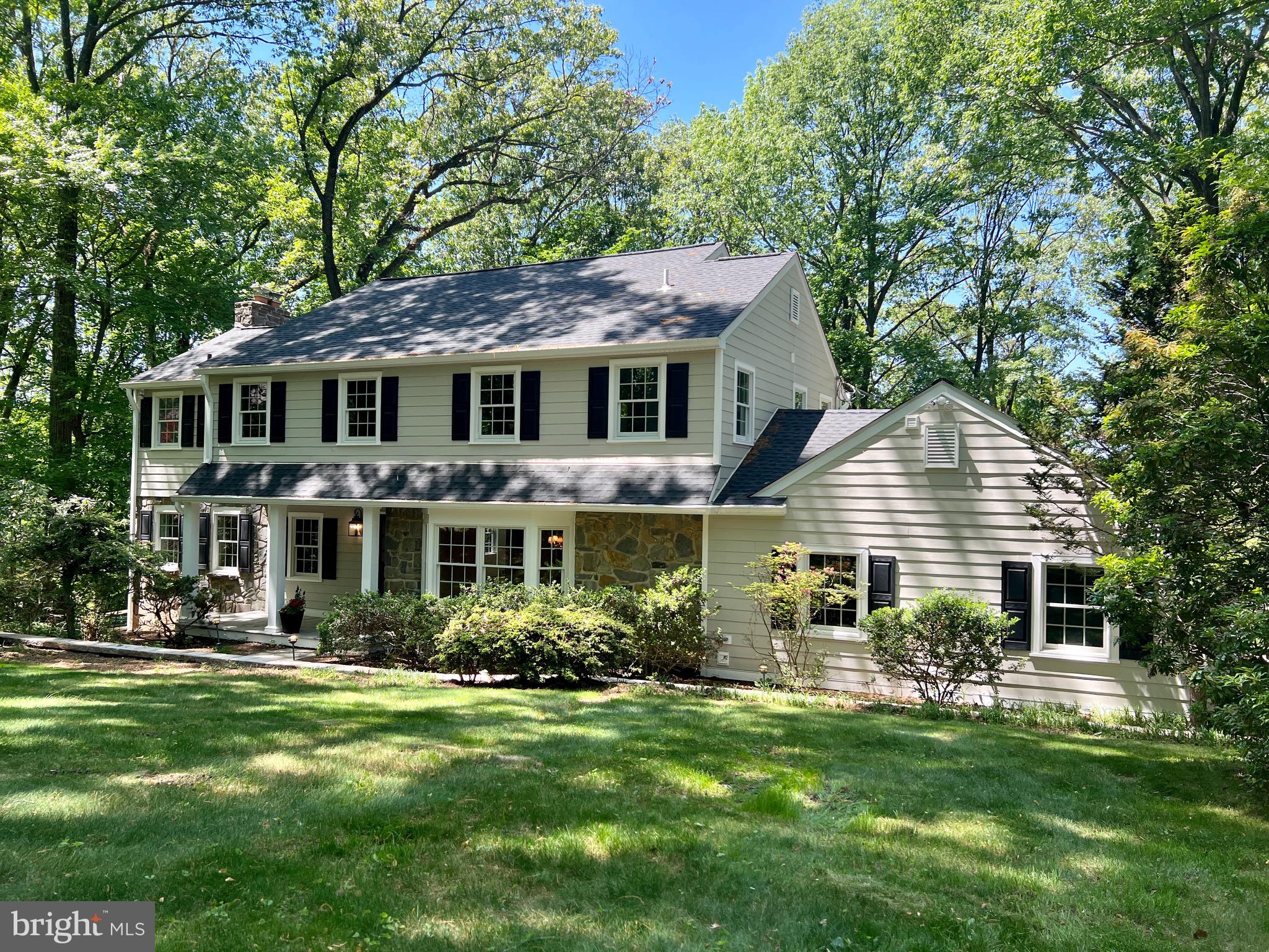 Welcome to 470 Bair Road, Berwyn, an exceptional, once-in-a-generation opportunity to move into one of the most beloved neighborhoods in the award-winning Tredyffrin Easttown School District (walk-to TE Middle and Conestoga High School) in a private park-like setting. Woodlea-Conestoga is an active civic association neighborhood with many social activities such as the Fall Party in the Cul-de-Sac, Garden Club, Book Club, and more. The rolling hills make for a perfect neighborhood to walk the dog and visit with neighbors. Many improvements have been made: new roof, new Andersen 400 windows throughout, new maintenance-free Hardiplank siding, new exterior lighting, new and improved gutters and downspouts and exterior water management, replaced front retaining wall, new flagstone front porch patio, newly paved driveway, fresh paint throughout and more. Inside the carpets were removed to expose hardwood flooring, and the hardwoods refinished throughout the first and bedroom levels. The first living level offers a great amount of living space and fantastic flow for everyday life. Enter the front door and find the dining room to the right which connects to large eat-in kitchen with cherry cabinets, gas cooktop, builtin refrigerator and wall oven/microwave, a large island offers a second prep sink, a fireplace with gas-insert and spectacular views to the private rear setting. From the kitchen there is a spacious mudroom/pantry/laundry room that connects to the garage. Continuing the tour of the home the kitchen there is a beautiful sunroom which really captures the uniqueness and the beauty of the rear yard with its views of the tree tops and nature. The living/family room is large with a wood-burning fireplace and extends from the front center hall to the rear of the home has a large window with deep window seating and connects to the sunroom. From the left of the front entry there is den with a wood burning fireplace and wall to wall builtins. The powder room completes the main level and is private from the kitchen/living spaces. The staircase the bedroom level has hardwoods and the entire second level except for the bathrooms has hardwoods which were recently refinished. The primary has 2 closets and on suite bathroom with soaking tub, stall shower, double vanity and toilet. Two bedrooms, one with a walk-in closet share a Jack and Jill bathroom. A large hall bedroom, and the 5th bedroom share a hall bathroom. The lower level offers many options for play/entertainment/storage areas. One room has carpeting and a wood-burning fireplace, another large space with bar/wet bar area with walk-out access to the rear yard. There are additional rooms for craft/wrapping areas and multiple utility rooms. The majority of the lower level has recently been updated with vinyl tile and fresh paint. The lower level powder room received a recent face lift with new flooring, new toilet, new pedestal sink, paint and mirror. The showstopper for this property is the rear private park-like setting and the in-ground pool. There is a large flagstone patio off the kitchen/sunroom which overlooks another pool/patio terrace. The sellers are leaving this beautiful setting with a brand new buttoned up exterior and the opportunity for the next generational buyer to make the home their own. Please book your appointment and imagine yourself making your lives and memories in this home for decades to come. The average of the last 12 months of PECO costs (gas and electric) was just $300 even before the new windows, siding and roof. Pricing recognizes that the future owner will likely want to make interior modifications. Recent sale in the community sold for $455/square foot with 2009 roof, 2000 windows, 2010 driveway, etc. 470 Bair Road is priced at $295/square foot. Community has homes valued at over $2m after renovations. What an amazing opportunity!! Square footage is pulled from the public records and should be verified by the buyers.