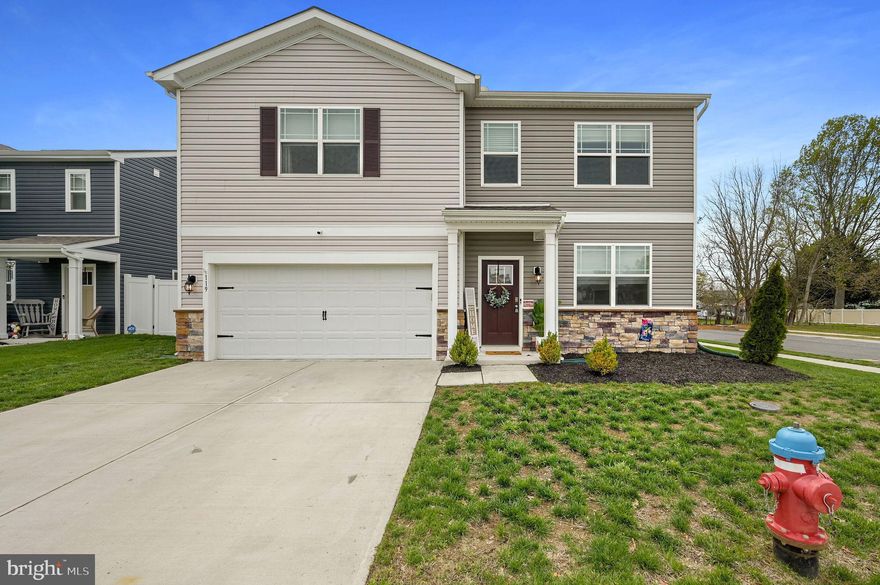 Tucked away on a corner lot at the end of a quiet dead-end street, this 4-bedroom, 2.5-bath home blends space and style. Step inside to a flexible front room, ideal for a formal living space. Continue past the main floor half bath and you’re welcomed into a bright, open-concept living area. The spacious family room flows into a well-appointed kitchen featuring both a peninsula and island, stainless steel appliances, and plenty of seating. An adjoining dining area is filled with natural light, creating the perfect spot for everyday meals or weekend gatherings. A laundry room is conveniently located just off the kitchen with plenty of space to add a folding table and hang clothes .

Upstairs, enjoy a generous loft, ideal for a second living area, playroom, or potential 5th bedroom. The owner’s suite features two spacious closets and a private en-suite bath. Three additional bedrooms with spacious closets and a full bath with double vanity complete the 2nd floor of this home.

Blinds throughout and a beautiful corner homesite make this home truly turnkey. Don’t miss the opportunity to own this modern, functional home in a desirable location!