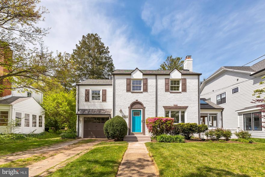 Welcome to this charming expanded colonial in the highly sought-after Wyngate neighborhood. From the moment you arrive, the curb appeal is undeniable, with a picturesque white brick exterior accented by a vibrant turquoise door that sets the tone for the character and charm found within.

Step inside to discover a sun-soaked living room, where the warmth of a cozy fireplace invites you to unwind and relax. As you continue, the modern kitchen beckons with its bright white cabinetry, stainless steel appliances, a breakfast bar, and a dining area. Adjacent to the kitchen is a delightful sunroom with cathedral ceilings, boasting charming brick walls and offering a serene space to enjoy your morning coffee or curl up with a book.

Venture further into the home to discover a spacious bonus family room and breakfast nook, offering versatility to suit your unique lifestyle needs. Outside, a private patio awaits, overlooking the expansive backyard and garden oasis, complete with a convenient storage shed (as-is) for all your outdoor essentials.

Upstairs, you'll find four generously sized bedrooms and two full bathrooms, including an expansive primary suite featuring an en-suite bath, walk-in closet, and abundant natural light. Downstairs, the finished basement offers additional living space, perfect for a recreational area, home gym, or media room, with walk-out access to the backyard for seamless indoor-outdoor living.

With a one-car garage and driveway parking, as well as a tranquil location on a quiet street, this home offers both convenience and serenity. Plus, it's ideally situated within walking distance of Wyngate Elementary School and North Bethesda Middle School and the YMCA.  Easy access to Bethesda, Chevy Chase, and downtown DC ensures that all the amenities and attractions of city living are within reach. Don't miss your chance to experience the character and charm of this enchanting home - schedule a showing today!