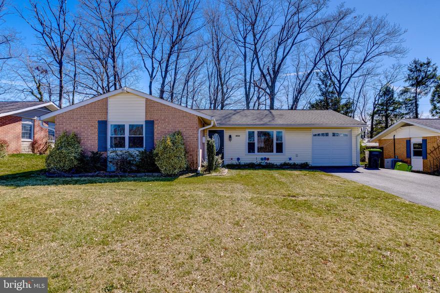 Welcome to this 3 bed, 2 full bath true brick rancher in Joppatowne with attached garage.  This home is newly updated with modern bathrooms, and kitchen.  As you enter the front door there his an open floor plan with a large carpeted living room that opens into the kitchen.  The kitchen has granite countertops, custom cabinetry, stainless appliances and lvp flooring.  The kitchen opens into a formal dining area which has sliders that open out into the concrete patio and fully fenced backyard.  A door off of the kitchen opens into the garage.  Down the hallway off of the living room is a full modern bath with tub/showewr combo, and three carpeted bedrooms including a primary bedroom with a walk in closet and its own private full bathroom with walk in shower.  This home is move in ready and waiting for you!