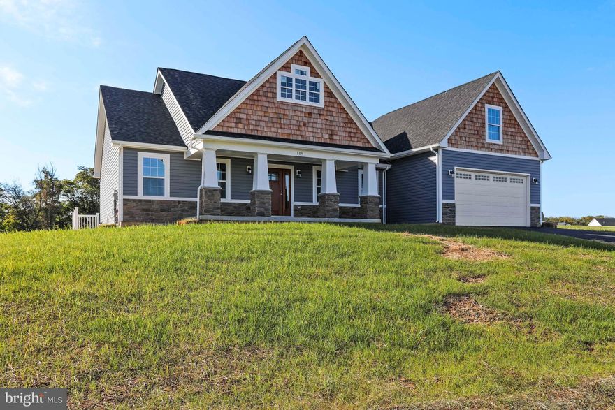 Amazing location minutes to commuter route 9 and 340 for Northern VA and MD.  5+ Acre lot with no restrictions.  Home is incredibly built by local highly successful builder.  4 bed 3.5 bath ranch style home with high quality construction.  Home is nicely upgraded to includes stainless steel kitchen appliance package, granite, luxury vinyl plank flooring, upgraded cabinets, vaulted ceilings, carpet & more. Oversized front load garaage.  Pictures are of similar finishes and completion is projected for this Early 2023. Paved roads into small community of large lot houses.  Siding is Norandex vinyl siding, Cedar Shakes over garage and in gable, White cabinets,  granite, Cortec Whirlpool Oak Floors, and more.  We have this same model to walk through off Shirley Road in Summit Point area of Jefferson County.  Please inquire to schedule.  EMD is $20,000 Non Refundable.  Builder offering $10,000 towards rate buy down with acceptable offer.