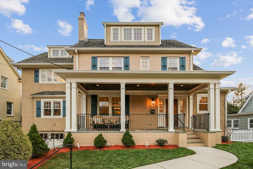 Welcome to this beautiful, transformed colonial-style craftsman home in the coveted Somerset ES and BCC HS District! Just blocks from the city line, this picturesque property is in turn-key condition! An expansive addition in 2010 provided a modern floor plan, featuring 5BR/4.5BA and room for 2 home offices. The home has just been refreshed including newly refinished HW floors, new interior paint from top to bottom, a newly painted exterior & more.  Great curb appeal starts with the large front porch! Step inside the main level which features a formal living room w/wood burning FP, a spacious gourmet kitchen w/Viking & Sub Zero professional appliances, an extra large kitchen island & table space too. There's a light-filled formal dining room, as well as a wonderful family room w/gas FP & great built-ins. The second level features an owner's suite w/3 spacious closets, as well as a spa-like bath w/dual vanity, separate shower & soaking tub. Three additional bedrooms and another full bath complete the 2nd level.  Continue to the finished 3rd level to find a super light-filled loft in addition to a home office or additional BR.  The lower level of this home offers a fifth bedroom, full bath, recreation room, laundry room and a mud room leading to the oversized garage, which has painted floors and built-in shelving too. The driveway has room for two additional cars.  There's also a fenced backyard and as an added bonus, this home is just a few blocks from the amazing Norwood Park! This park features two playgrounds, five tennis courts, lighted basketball courts, two softball fields, a soccer/football overlay field, a soccer overlay field, and two park activity buildings.  Chevy Chase living doesn't get much better! Come see for yourself, and make this your new home for the new year!