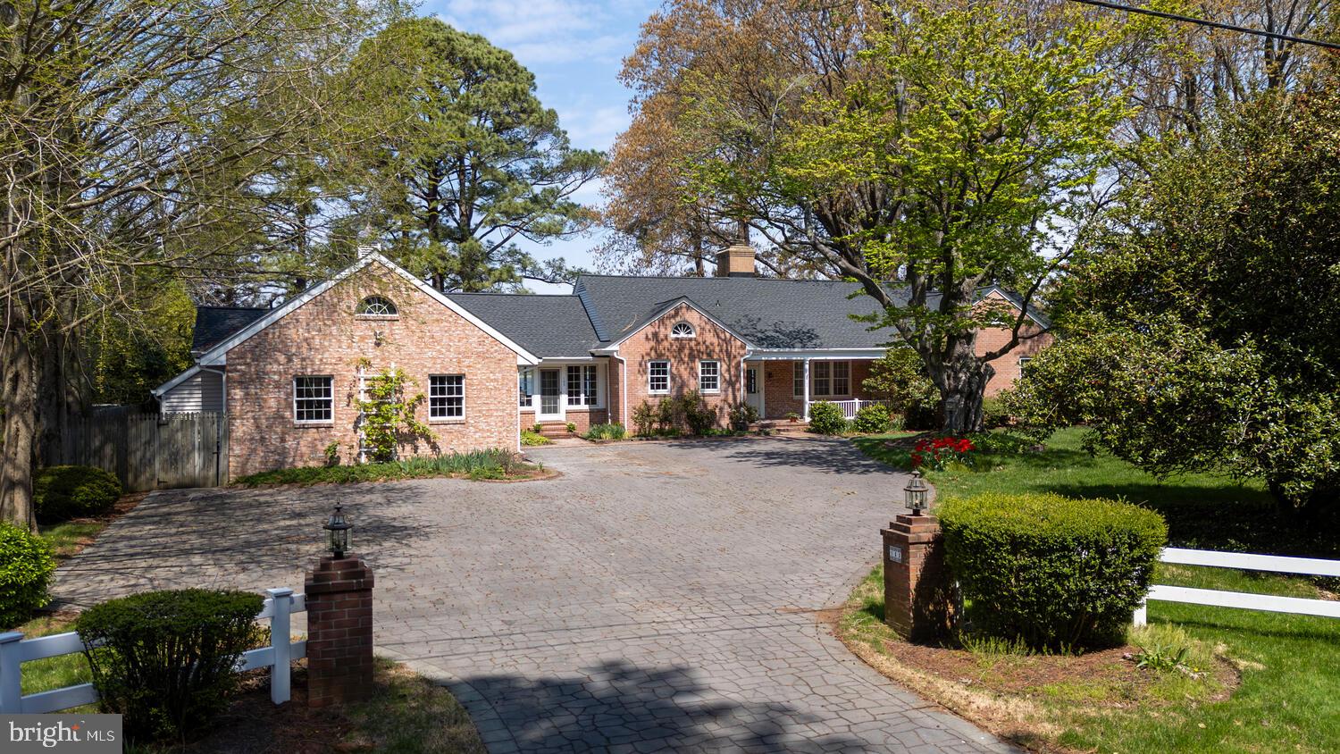 Breathtaking views of the Miles River and Chesapeake Bay Maritime Museum. Once in a lifetime opportunity to buy a solidly built home on almost an acre, within a few short blocks of downtown historic St. Michaels. Located on the harbor and close to restaurants and shopping. This 4 bedroom home is currently undergoing renovations. The kitchen has cherry cabinets, Wolf appliances, Fisher& Payklel 2 drawer dishwasher, granite counters and new backsplash. Huge primary bedroom and bath await your finishing touches. Oak floors throughout. Three additional bedrooms with ensuite bathrooms that are ready to finish. Tile has been purchased long with 2 vanities, one of which is installed. Bathroom number 4 is almost complete. Living room has a wood burning fireplace , plenty of light and fantastic water views. Separate waterside dining room, private office and tile half bath recently completed. Expandable attic and unfinished basement that houses the mechanicals. 2 waterside decks. New HVAC, Electrical work and plumbing is in place. As the house renovations continue the asking price will increase. The current list price is for the house in current condition. Minimal work needs to be done to complete the renovation. Don't miss this great opportunity.