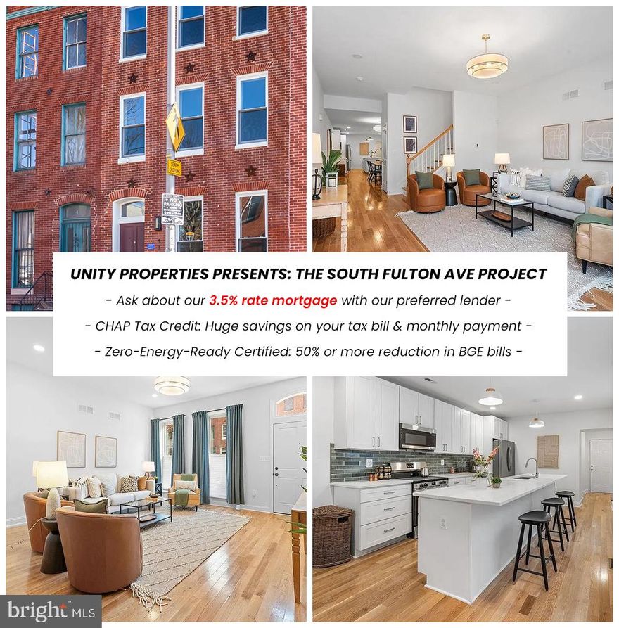 Experience the charm of historic Union Square in this expertly reimagined three-story
rowhouse, part of a premier 20-home restoration project led by Unity Properties. Spanning
over 2,200 square feet, these townhouse-style residences offer a sophisticated blend of
contemporary luxury and versatile living. The interior boasts an airy, sun-drenched atmosphere
defined by soaring ceilings and an expansive open-concept layout. Every detail has been
thoughtfully curated, from the gourmet kitchens featuring sleek stainless steel appliances and
designer fixtures, to the three spacious bedrooms and 2.5 high-end bathrooms. Outside, you
can relax or host guests within your secluded, fenced rear yard.
This property provides a highly accessible path to homeownership: every home is eligible for a
3.5% interest rate mortgage through our lending partner (ask your agent for more information!)
Through our partnerships, the homes also offer at least $10,000 in forgivable down payment
assistance alongside eligibility for several other large city grants. Beyond the financial
incentives, these homes are Zero-Energy-Ready Certified, a standard that can reduce your
monthly utility expenses by as much as 60%. Residents also benefit from the CHAP tax credit,
which provides thousands in annual savings on property taxes for years to come.
As a premier offering from Unity Properties—a nonprofit developer focused on neighborhood
revitalization—these homes represent an investment in both your future and the community.
With 11 units already complete and 9 more currently in progress, buyers can join a brand-new,
growing community of like-minded homeowners. We invite you to join the transformation of
Union Square by scheduling a private tour or visiting one of our upcoming open houses. Agents
are encouraged to review the private remarks for further details.
NOTE: images may showcase model homes or previous completions to illustrate finishes and layouts.
