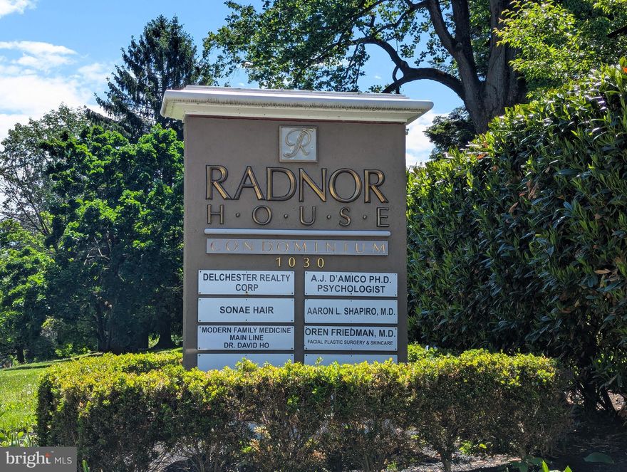 Showings Begin Saturday, May 16.  Welcome home to this beautifully renovated 2-bedroom, 1-bathroom condo in the sought-after Radnor House community in the top-rated Radnor School District. Unit #205 offers approximately 825 square feet of bright, sun-filled living space with a private balcony for morning coffee or evening relaxation. Step inside the updated kitchen featuring granite countertops, stainless steel appliances, a generous breakfast bar, abundant cabinetry, and a pantry closet. Down the hall, you'll find a coat closet and a linen closet, then two spacious bedrooms with ample closet space (including built-ins) and a full bathroom that has been tastefully refreshed. Additional highlights include hardwood-style floors and newer air conditioners. Radnor House is a full servive, mid-century condo building with exceptional amenities in a family safe area. 24 front desk security and a doorman, an outdoor swimming area with a barbecue terrace and playground, on-site coin-operated laundry, extra storage, and abundant complimentary outdoor parking (garage parking available for a fee). Pet privileges are included with this unit (floors 1-3 are pet-friendly). Enjoy the unbeatable main line location directly on Lancaster Ave (Route 30). Walk just minutes to the Rosemont SEPTA Regional Rail station for an easy commute to Center City Philadelphia, or catch the 105/106 bus right at your doorstep. Convenient access to Philadelphia National Airport, shopping, dining, Bryn Mawr College, Villanova University, Rosemont College, and the award-winning Radnor Schools. This move-in-ready home is a great value for first-time buyers, downsizers, or commuters seeking low-maintenance living with resort-style amenities. Don't miss this opportunity in one of Bryn Mawr's best communities. 







Note: The other fees noted in the listing of $198 include water, electric, gas, and sewage.
