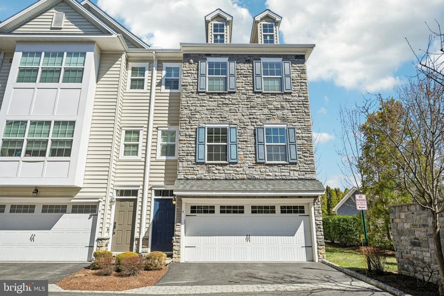 Welcome to Waterford Walk! This sunny and spacious end-of-row townhouse is immaculate and move-in ready. Built by Cornell Custom Homes, this 3 bedroom, 3 full and 2 half bath townhome offers numerous upgrades including a built-in sound system, custom window treatments throughout, oak hardwood floors, granite countertops, epoxy garage floor, generous built-in closet and storage systems to name a few.
Enter through the ground floor that offers a two-car garage, a large finished room with access to a yard, half bath with space to expand to a full bath, and a large utility closet.
On the main living floor there is an open concept living room with 9ft ceilings, gas fireplace, large windows and sliding doors to a rear deck. The beautiful kitchen boasts an island, granite counter tops with breakfast bar, and stainless steel appliances.
The spacious primary bedroom suite offers a walk-in closet and a large en-suite bathroom that includes dual vanities, closet, bath and separate shower. There is a second generously sized bedroom, a full bathroom, and a walk-in laundry room on this floor.
The top floor provides an additional large bedroom with its own full bathroom.
This home is surrounded by mature and professionally maintained yard and trees. The location offers excellent walkability and is a short distance to fantastic shopping, restaurants, both Ardmore and Haverford train stations, and nearby Haverford College walking trails. Located in the award-winning Lower Merion School District, this quiet community offers convenience and low-maintenance living in the heart of the Main Line.