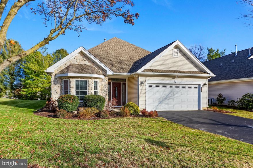 Welcome to maintenance free, one story, living at the desirable 55+ active adult community Glenmoor in Palmer Twp. This modern 2+ bedroom home offers updates throughout. An open concept, white kitchen with breakfast bar seating, beautiful granite and backsplash, modern tile, and newer stainless appliances, flows perfectly for entertaining to the spacious living room with cathedral ceilings and hardwood floors. Plenty of storage with a walk-in Pantry plus Butler's pantry leading to the dining room. The Primary Suite with tray ceiling, walk in closet plus second closet, has a tray ceiling and renovated en-suite Bath with tiled, handicap accessible walk-in shower. Guest bedroom and bath plus third bedroom or office, and walk up storage room. The community handles all exterior maintenance for you and has plenty to do with an active calendar full of events. The clubhouse features a fitness center, heated outdoor pool, bocce and tennis courts, library, craft and game rooms, and great room with kitchen for private parties and community events. Ask how to receive a $4,000 lender credit towards closing costs or lowering your interest rate!