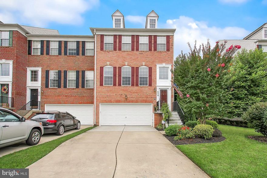 GORGEOUS 3BR, 2/2BA, 2 Car Gar End of Group Townhome.  No expense spared in this STUNNER!  High-end 42" cherry cabinets, granite countertops,NEW ROOF 2018, HWD floors, WWC, upgraded light fixtures & fans, crown molding, BOSE speaker system in LL, 2 gas FPLs, exceptional 3-story bump-out offers 2,900 SF Living Space, trek deck, paver patio w/fenced backyard+.  For the most discriminating buyer! QUICK CLOSE POSSIBLE! Make you offer today!!
