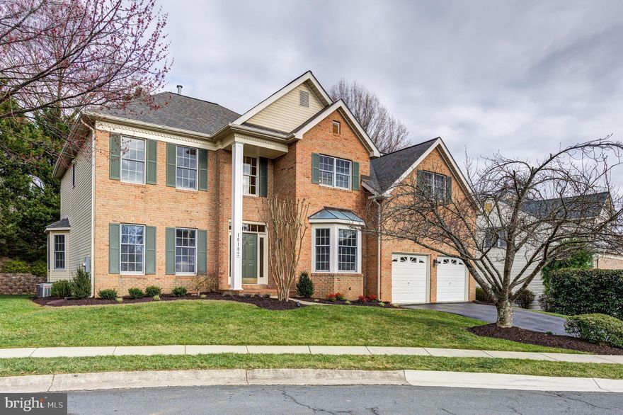 TOLL BROTHERS Gem in POTOMAC GLEN – Expanded Colonial on Premium Cul-de-Sac Lot! 
Nestled on a premier cul-de-sac lot in the highly sought-after Piney Glen Village Community, this stately 1999-built, 4-bedroom, 4.5-bath, 4,500 sq ft center-hall Colonial offers distinctive features and unparalleled elegance. Boasting 9' ceilings, a dramatic two-story foyer and family room, an extended kitchen, dual staircases, beautiful crown moldings, hardwood floors, and a serene yoga/meditation room in the primary suite, this home truly stands out. Recent updates include a newer ROOF (2017), renovated owner's bath (2014), outdoor AC  (2022), brand new second AC unit (April,  2025), all BRAND NEW Samsung SS APPLIANCES (April, 2025), EV charger (2024), garage door opener (2023), washer/dryer (2021), hot water heater (2018) and more.

As you enter the foyer, you’ll find a private office with French doors and a gorgeous bay window (builder upgrade), alongside a renovated powder room with sensor lighting. The elegant formal living and dining rooms feature double crown molding, chair rail, and decorative columns—perfect for entertaining.  Another builder's upgraded bay window is highlighted in the dining room.  The whole house has Anderson windows!

The  Gourmet Kitchen, complete with a spacious breakfast area and added greenhouse extension, is a chef's delight. Enjoy granite countertops, brand new 2025 Stainless Steel Appliances including new gas cooktop, refrigerator,   wall ovens with a microwave combination, and dishwasher! Decorative tile backsplash, under-cabinet lighting, soft-close cabinets, a center island, and a skylight enhance the space. Andersen windows overlook the deck, creating a seamless indoor-outdoor experience. A partial wall defines the kitchen while maintaining open access to the expansive two-story family room, featuring a gas fireplace, vaulted ceiling, and a Juliet balcony above. Natural light floods the room through three large rear windows, two skylights, and Palladian-style windows flanking the fireplace. The rear staircase provides convenient access to the upper level. Additional main-level features include a large laundry/mudroom with ample storage, updated washer and dryer, and access to the spacious two-car garage, which includes a Wi-Fi-enabled garage door opener (2023) and EV charger (2024).

Accessible via the front or rear staircase, the upper level offers four bedrooms and three full baths. The luxurious primary suite is a true retreat, featuring a tray ceiling, crown molding, ample closet space (including a walk-in), and a Japanese paper-frame door which leads to a step-up platform a “floating” Tatami floor (removable if desired). The remodeled primary bath boasts updated lighting, a double granite vanity, a shower with brand new stainless steel rain shower panel, decorative niche, and a Jacuzzi soaking tub for ultimate relaxation. A second bedroom features an ensuite bath, ideal for guests, while two additional bedrooms share a well-appointed "Jack and Jill" bathroom, offering privacy and convenience.

The fully finished lower level is an entertainer’s paradise, featuring a home theater or media room with tiered seating, a projector, screen, and speakers (all included), as well as an adjoining media room or second office. Stay fit in the dedicated exercise room (treadmill included) or enjoy game night in the huge recreation room (pool table included). This level also offers a full bath, a large storage room, and a separate utility room (75-gallon tank replaced in 2018).

Piney Glen Village offers exceptional amenities, including a swimming pool, clubhouse, tennis courts, basketball court, walking paths, tot lots, and sidewalks — all conveniently located near shopping, dining, major transportation routes, top-rated schools, Montgomery County’s biomed hub, and more!