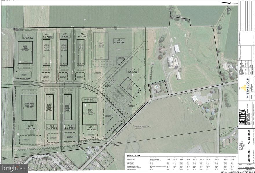 COMING SOON:  Garden Spot Industries (new industrial park); Any Builder; Lot sizes range from  4.04 to 9.78 acres;  Subdivision and land development plan approval expected to be summer 2025.
