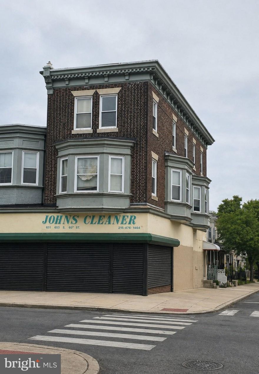 This mixed-use property offers strong investment potential with a flexible layout and income-generating possibilities. The ground floor features a spacious commercial space, previously used as a dry cleaner, now vacant and ready for a variety of business uses such as retail, office, or service-oriented operations.
The upper levels include three residential units: one 2-bedroom and one 1-bedroom unit on the second floor, and one 2-bedroom unit on the third floor, providing additional rental income potential.
The property is being sold strictly as-is and requires significant renovation. The building is currently in distressed condition, including a leaking roof and overall deferred maintenance throughout. This presents an ideal opportunity for investors, contractors, or developers looking to reposition or add value.