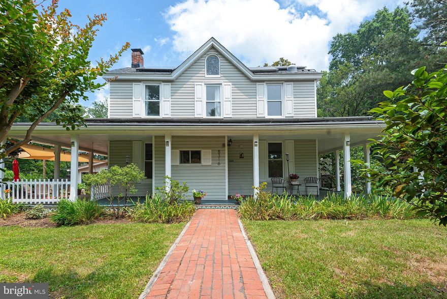 A step back in time but with modern amenities describes this uniquely updated 1860 farmhouse sited on over an acre including private water access and a shared pier! Comfy, cozy & full of charm, this much-loved home has been updated, yet keeping in the style of the original farmhouse design. The current owners have taken the time and effort to rebuild the foundation and crawl space of the home, replacing much of the original structure and insulating it so the house will remain solid for years to come. The grounds surrounding the property are a naturists dream. With access to Wharf Creek for crabbing, boating, kayaks, and paddle boards via the shared pier, this non-riparian waterfront will delight your visitors and feel like you are vacationing every day on your own little slice of paradise. The grounds are lush with plantings and areas perfect for all your gardening desires. The solarium room with a brick floor accentuates the old-world style. This room is the perfect place to propagate your spring crop over the winter months or just relax and enjoy the sounds of the water trickling over the built-in fountain. Spacious upper level features hardwood floors, 3 large bedrooms, wood beams & skylights, completely renovated full bathroom with heated tile floors, and a new deck with stunning views! The ease of living indoors and out makes this home one that is sure to please.  (2015 - new roof & skylights; 2017 - tons of major house improvements including but not limited to 21 solar panels & solar attic fan (purchased not leased), new ductless heating & cooling system (5 units), completely renovated full bath, new kitchen appliances, new new hardwood floors, etc.; 2018 - completely renovated half bath, new Gutter Helmet system, renovated mechanical room with insulation, heater, new water heater; 2019 -  new composite deck, added 2 new skylights in green house, installed new kitchen sink; 2021 -  completely renovated sun room with heated tile floor, new Bosch dishwasher, crown mouldings, and sun shades to patIo; 2022 - Complete floor renovation in living room including new support beams, joists, insulation, sub floor and oak hardwood floor. 2024 - new water heater.