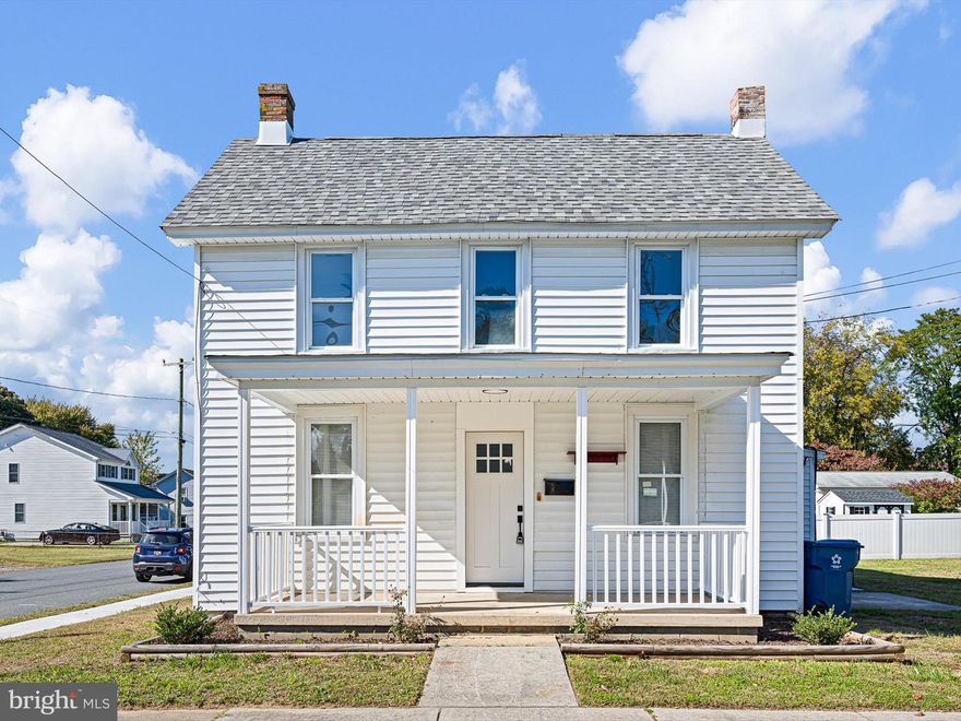 Quality describes this beautifully remodeled 3 bedroom, 3 full bathroom home located in the pleasant town of Wyoming. Location is everything, and this home is within walking distance to the always popular, yet secluded Wyoming Lake and park amenities. You will immediately be greeted by the charming covered front porch and well manicured landscaping. Start your tour inside, where you will find the main living area featuring a wide open living room with luxury plank flooring, recessed lighting and fresh paint, trim, crown molding and plenty of natural light. This space opens up into the open concept dining/kitchen area with plenty of room to dine and entertain. The gorgeous brand new kitchen boasts stunning quartz countertops, expanded eat-in island, modern white shaker cabinets, custom tile backsplash, and brand new stainless steel appliances. This level also has laundry, a full bathroom and additional room, which could be for an office or playroom. The second floor offers three generously sized bedrooms all with sizable closet space and new carpet. The two full bathrooms feature modern tile flooring, contemporary vanity, high-end fixtures, and custom tile shower surrounds. The second bathroom has a tub, while the third has a standup shower. Outside is your sizable backyard, perfect for pets and entertaining, and expanded brand new extra wide driveway. Conveniently located close to Rt. 13, Route 1, state parks, famous restaurants, popular shopping, and easy access to Delaware Beached and other major airports and highways! Move right in feeling at ease with all of the major components of the home being updated!