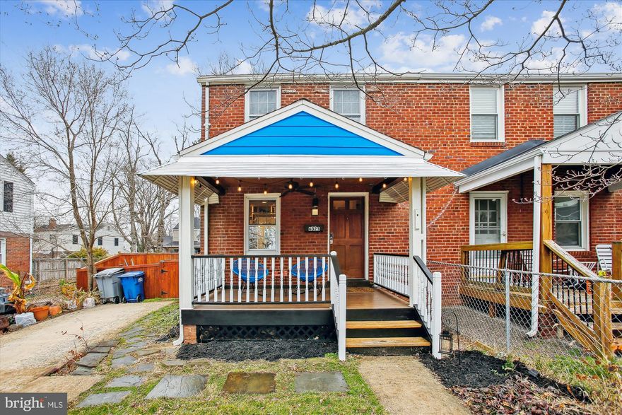 Welcome and prepare to be impressed with this Jefferson Manor stunner. A perfect match of recent updates while still maintaining the character buyers have grown to love in this urban neighborhood ! This home offers 3 levels of living with 2 levels of hardwood flooring and a basement with newly replaced laminate floors. The main level is so charming with it's front porch entry, built-in bookcases, and french doors separating the living and dining areas.  The recently renovated kitchen is simply gorgeous with Design Craft Eucalyptus Green cabinetry, white quartzite counters with gray accents, stainless steel appliances, pantry storage, wall oven and microwave plus a gas cooktop.  Note how by switching the original door and window how much nicer the layout is now! Especially unique to this property is it's spacious deck (recently refurbished) and deep back yard, fully fenced with apple and fig trees and your convenient bright blue storage shed. Additional updates not evident to the naked eye are a tankless hot water heater with sediment filter, fresh paint throughout, Nest thermostat, and bath fitter shower in the lower level. You have your own deep private driveway, but may not find yourself driving as you are  less than 1 mile to the Huntington Metro and nearby casual dining and shopping. Enjoy easy access to Old Town, Downtown DC, National Landing, Reagan Nation Airport, the Pentagon, and so much more.