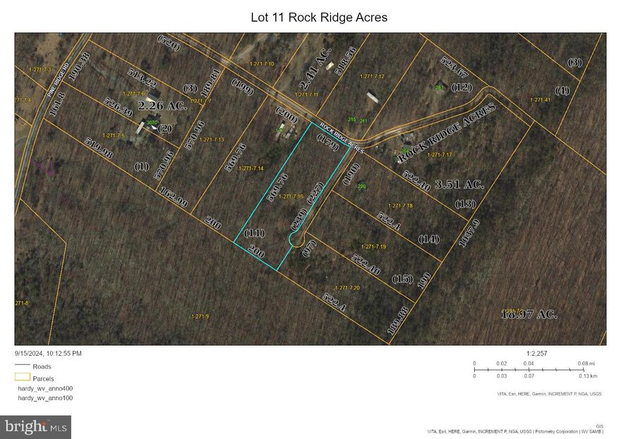 2.61 Acre Lot 2 hours from DC, 10 minutes from Wardensville, 3 miles off of Corridor H.   Plenty of opportunities for hunting, fishing and hiking nearby.  Dolly Sods, Seneca Rocks,  Blackwater Falls all within a hour's drive.  Additional lot on opposite side of road also available.