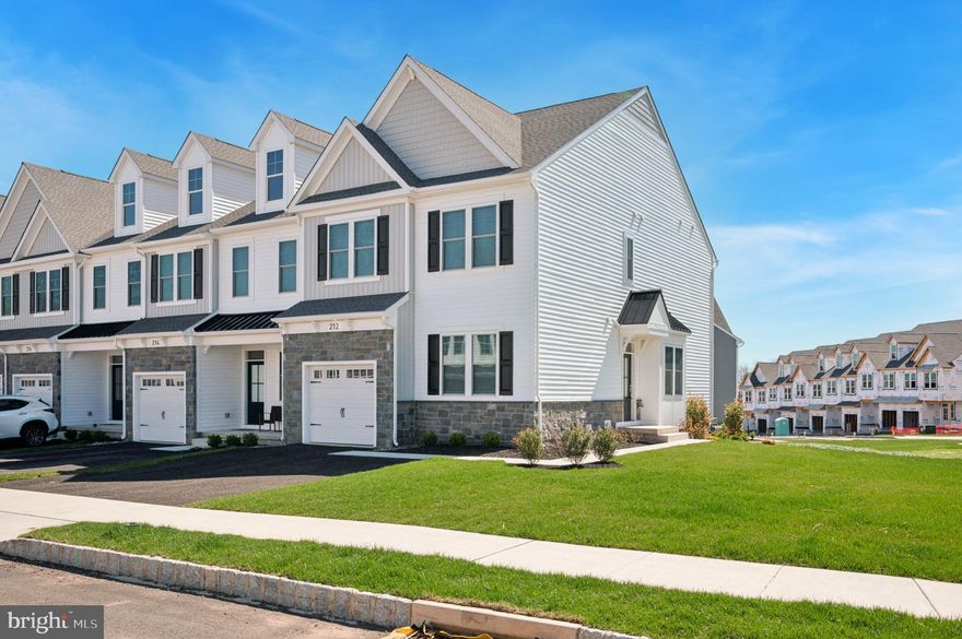 Here's your opportunity to live in a brand NEW construction property !! This 4 bedroom, 3 bath lovely End-Unit townhome in a super convenient location at Highpointe at New Britain, a newly built townhome community is MOVE-IN ready ! Bright, sun drenched and spanking new - you will love to call this HOME. A private covered entrance on the side of the building leads to the main door. Enter the main floor into an open floor plan with entry foyer, living room, dining room and large modern kitchen w/42" cabinets, stainless steel appliances, gas cooking, quartz countertops, tile backsplash, huge pantry and more. Step out onto the composite deck through a door in the living room. A full bathroom and 4th bedroom on this main level ensures comfort and privacy for all your guests. You may choose to use this room as a study/office as well. An attached garage completes this floor. The second floor has a generous primary suite with a cathedral ceiling, walk-in closet and primary bathroom with double vanities and all upgraded tile and fixtures . Two additional bedrooms and a guest bathroom on this floor. The second floor Laundry is not a closet but a decently sized room. This charming neighborhood is well spaced with plenty of guest parking. Owner pays association dues. Access to highways, train stations, shopping, schools, hospitals is mere minutes away. Don't wait - schedule your tour today !!