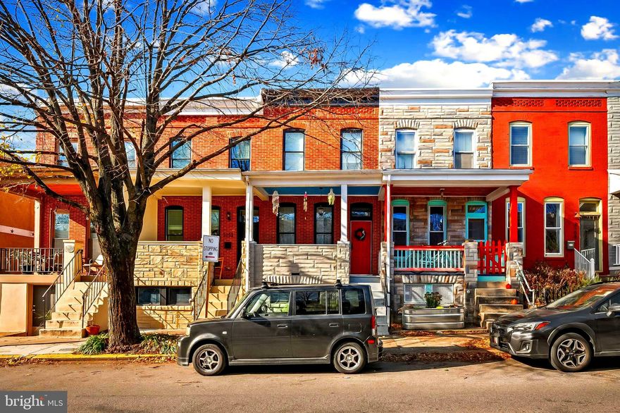 Baltimore people know that every neighborhood has its unique personality and charm.  Hampden, with it's casual vibe, great bars and restaurants, quaint shops, and close knit community, is one of the special places in this city.  Convenient for commuters, great for staying local, and just across the street from one of the nicest parks in town.  So the location is great, what about the house?  Greeted by a charming front porch, as you step inside you realize quickly that this is a quintessential Hampden house (and we don't use the word "quintessential" around here like some ChatGPT created listing remarks).  There's a bright open parlor used as a dining room; you can set up the living space to fit your lifestyle.  The kitchen has plenty of room for a few aspiring chefs, with a powder room, laundry, and mud room behind.  Upstairs you'll find a primary suite with unique style, and the second bedroom suite has plenty of space to be used as a home office as well as for your guests.  Back downstairs, the basement has been improved and could certainly be a home office, TV space, or a great spot to keep that Peloton you are definitely going to start using again in January.  But, as the legendary Ron Popeil might say, there's more!  This house has PARKING *and* four years left on a CHAP tax credit.  If you are moving to Hampden, there really aren't any other choices.