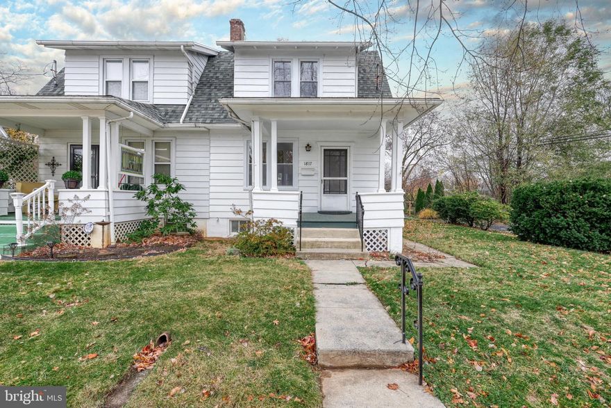 Charming, move in ready home located in the desirable Manor Section of New Cumberland! Enjoy tree lined streets, integrated sidewalks, and unbeatable access to Harrisburg, Hershey, York, and Mechanicsburg. Spend your weekends exploring the revitalized downtown district, home to shops, locally loved restaurants, and the historic West Shore Theater. This spacious two story residence offers exceptional curb appeal and sits on an outstanding homesite with mature landscaping. Classic architectural details and a welcoming covered porch set the tone as you step inside to find gleaming hardwood floors, energy efficient gas heat, and central air. Recent upgrades completed in 2025 include a new architectural roof and all new replacement windows. The charming kitchen features a ceramic tile backsplash, formica countertops, gas range, new LVP flooring, and a double window overlooking the expansive yard. Upstairs, you will find three generous bedrooms, plus a third floor bonus room perfect for a home office, gym, playroom, or craft room. A full basement with exterior access provides abundant storage, laundry hookups, and an additional half bath. Refrigerator, washer, and dryer are included. Experience the best of New Cumberland living, just minutes from the Susquehanna River, Yellow Breeches Creek, City Island, and countless recreational amenities. Move in ready and available for a quick close. Call today to schedule your private showing!