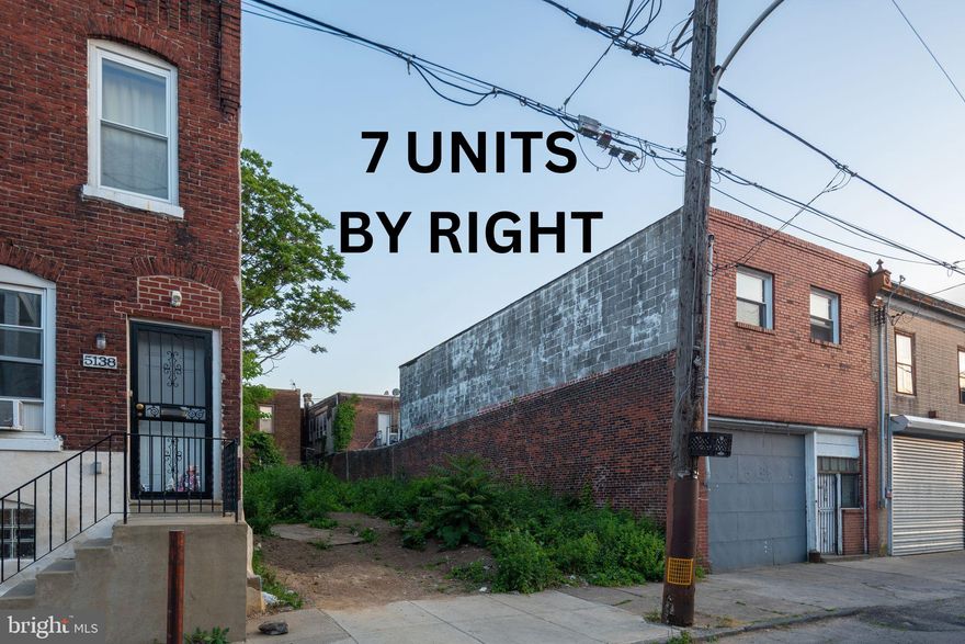 ZONING PERMIT IN HAND!  Located in a Qualified Opportunity Zone.   Attention Investors and Builders!! Check out the rendering and zoning review provided by Seller’s Architect.  Great opportunity in one of the fastest growing zip codes in Philadelphia, University City! LOCATION LOCATION LOCATION...get in now while you still can. This area has tons of rental demand from Drexel University, University of Penn, and young professionals. The PERFECT sized property is ZONING READY, ZONING RECENTLY CHANGED TO RM-1.  7 units allowed BY-RIGHT!  Almost 27 FEET WIDE and 85 FEET DEEP!! This is a can't miss opportunity. Bring your offers fast, this one won't last long!