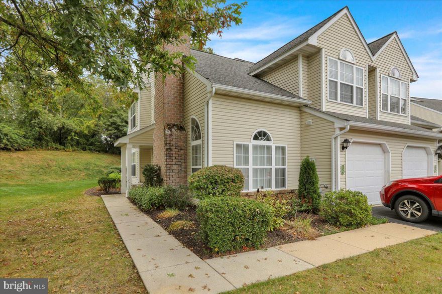 End unit condo in Spring Ridge with a 1st floor main bedroom and an open floor plan. This 3 bedroom 2 1/2 bath home offers a nice private location at the end of the development, yet it is close to everything. Enter the spacious foyer area and you have a living room with gas fireplace to the right and a formal dining area to the left. Continue through the dining room to a modern eat in kitchen with vaulted ceilings and sliding doors to a private patio. The main bedroom is nestled to the back of the first floor and features a double closest, a vaulted ceiling, and full bath.  A first floor laundry room and powder room complete the first floor living space. Upstairs offers 2 nice bedrooms with good closet space, a utility room for storage, and a full bath servicing both bedrooms. The one car garage will give cover to your vehicle and easy safe access to the main living area. Quick possession and a great location make this home a must see.