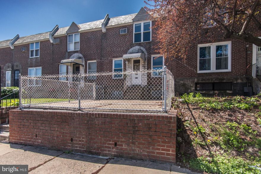 Ok lets just get to it. Yes I need some updating/painting but I just had brand new Bradford White water heater installed, my roof was new in 2018 and just coated! I am forced hot air heat so can Central air be easily installed? Tilt-in-windows, upper level wood flooring, updated ceramic tile hall bath, ceiling fans, and beautiful hardwood doors. Pull up to awesome brick row with large exterior front fenced in patio.  Very spacious living room and dining room with ceramic tile flooring (old leak, ceiling just repaired). Kitchen with good cabinet space, counter with matching back-splash, and built-in-dishwasher. Second level has three  nice sized bedrooms, adorable ceramic tile hall bath, and hall linen closet. Lower level play/office/or game area, separate laundry area, and full car garage. Seller can accommodate quick settlement.  Close to public transportation, shopping, playgrounds. Easy access to major highways.