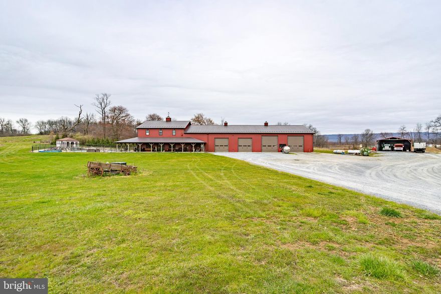 AUCTION DATE - MONDAY, MAY 20, 2024 at 11 A.M. LISTED PRICE IS AN OPENING BID ONLY AND IS NOT INDICATIVE OF THE FINAL SALE PRICE. REAL ESTATE: REAL ESTATE: 26.77 ACRE Farm w/custom 2 story barndominium (built in 2015) w/4000 SF finished area, large eat-in kitchen w/custom stained & painted cabinets, island & appliances, large dining area w/French doors to side covered porch area, living room w/propane fireplace, 1st floor laundry, open stairway & hallway, 3 bedrooms (1st floor primary bedroom w/primary bath & walk-in closet), 3 full baths. Kitchen and living area w/cathedral ceiling and open floor plan. Large family/rec. room w/propane stove & 2nd floor custom craft room area. House 1st floor radiant floor heat & 2nd floor baseboard, central AC, low maintenance exterior w/covered soffit, facia & insulated windows, covered wrap around porch, in-ground pool w/fenced patio area, attached 4 bay truck garage/shop 48x80 w/6 overhead doors, 8+ car capacity & radiant overhead heat. Outbuildings: (3) 63x500 Farmer Boy built broiler chicken houses w/equipment, each house w/storage/utility room, (6) approx. 25-ton feed bins 9' x 28', manure storage barn & 40x30 open front equipment barn. All on 26.77 ACRES w/tillable & woodland. Zoned Ag & enrolled in Clean & Green. NOTE: Owners are retiring to pursue other interests! Tremendous opportunity to purchase 26.77 ACRE farm w/3 modern broiler houses w/equipment all included & ready to go w/approx. $320,000 gross yearly income. (2) chicken houses built in 2016 & (1) in 2020. Convenient location, minutes to Jonestown, Fredericksburg & Bethel w/easy access to Rts. 72, I-81 & 1-22/78. Terms 10% down, balance 60 days or before.