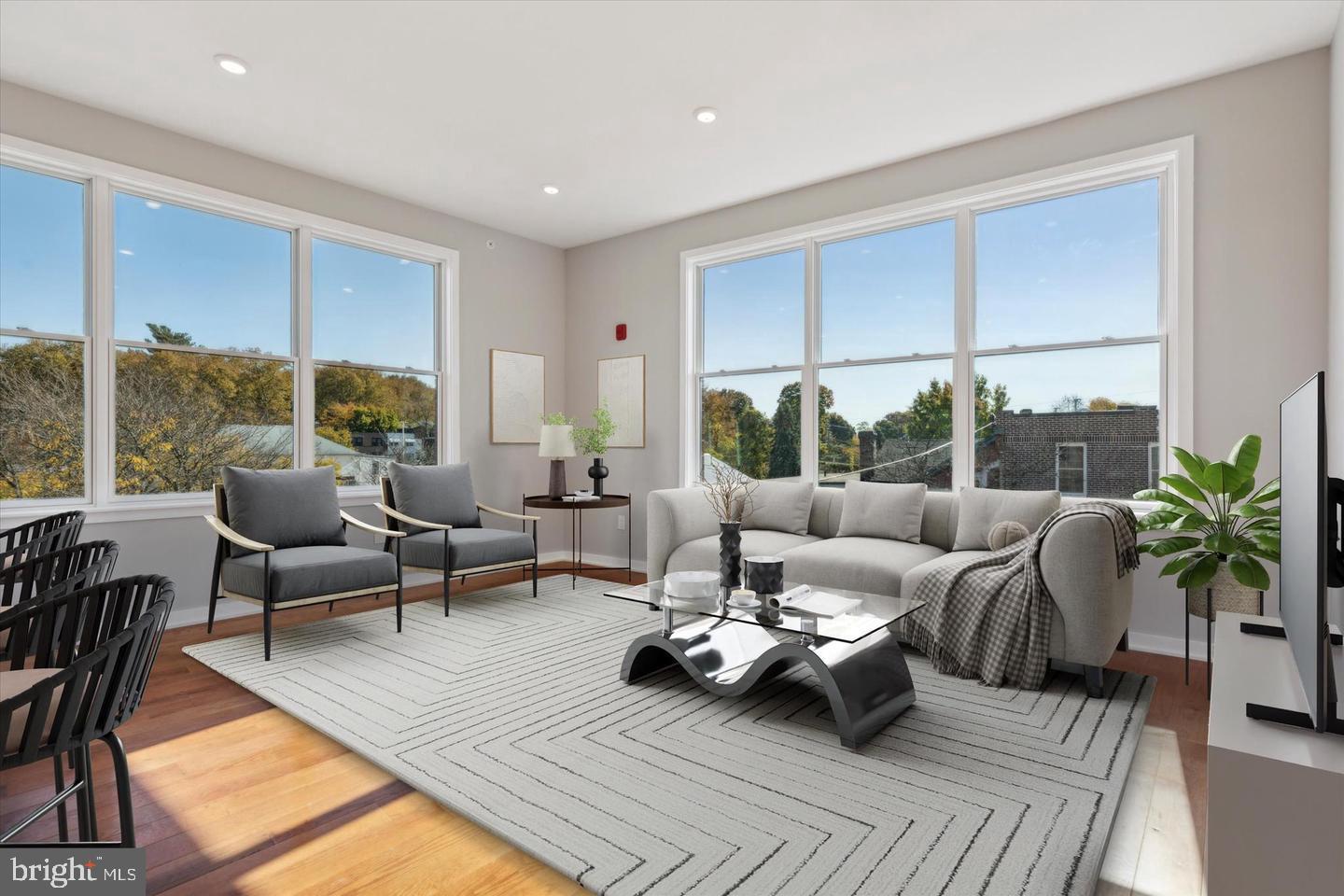 One bedroom, one bath at the brand new construction in Narberth offers the best of luxury living in the heart of the Main Line’s most beloved community. This boutique building, featuring just 16 thoughtfully designed units, is perfectly situated right across from the train station for ultimate convenience. This one-bedroom, one-bath apartment boasts soaring ceilings and oversized windows—blinds included—filling the space with natural light and creating an open, airy feel. High-end finishes throughout include quartz countertops, hardwood floors, stainless steel kitchen appliances, and an in-unit washer and dryer for modern comfort.
The building is located in a safe, walkable neighborhood just steps from everything you need—restaurants, coffee shops, salons, the state store, a dry cleaner, post office, movie theater, and a variety of specialty food and retail establishments. Parks, a library, and a playground are also just around the corner, adding to the community charm. Parking is included, and pets are welcome at the landlord’s discretion. There is also flexibility for shorter-term rentals, and other floor plans are available. For more information about this apartment, upcoming units, or the exciting revitalization planned for Narberth, please inquire. Photos are of a similar unit.