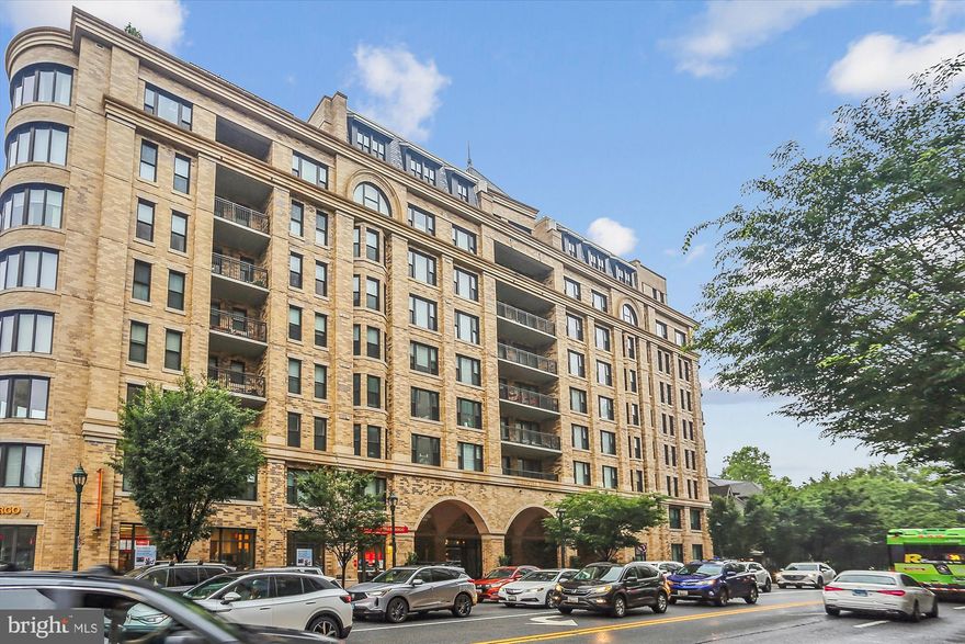 This stunning corner unit in the highly sought-after Stonehall features a dramatic curved window wall that is flooded with sunlight. The home is turnkey, showcasing freshly painted walls, new recessed lighting and fixtures, and brand-new kitchen cabinets. The beautiful floors complement the space perfectly.

Enjoy top-of-the-line Bosch stainless steel appliances, gas cooking,  quartz countertops, and brand new cabinets in the kitchen. The spacious owner's suite includes a cozy sitting area that can also serve as an office space, an oversized walk-in closet, and a luxurious spa bath. This unit also has a washer and dryer, and a lovely balcony. Pets are welcome!

The amenity-rich building offers a front desk/concierge service, a state-of-the-art fitness center on the 2nd floor, and a party/meeting room with a terrace on the 9th floor. The expansive rooftop space, perfect for entertaining, features beautiful sunset views from the 10th floor. The luxurious lobby adds to the elegant atmosphere.  EV chargers are possible to be installed, at building approval and owners expense.  There is a community herb/vegetable/flower garden on the roof terrace- need basil for your sauce- snip a little from upstairs!  

Located in the heart of Bethesda, the building is conveniently close to the Metro and NIH. Harris Teeter is just across the street, and the Bethesda Trolley Trail for walking and biking is only a block away. The property is also on the Bethesda Circulator route, providing free hop-on, hop-off access to all of downtown Bethesda's best spots!