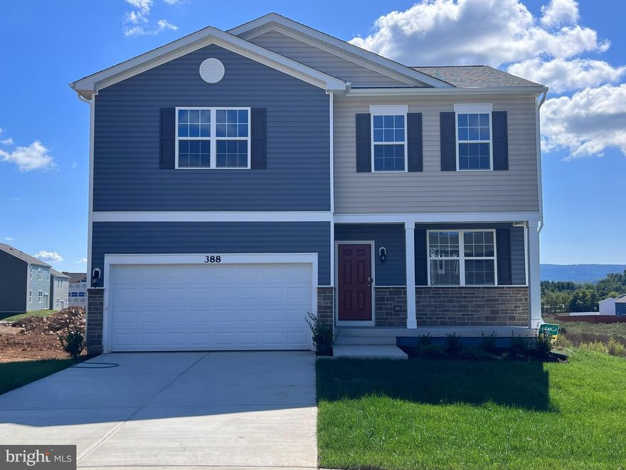 MOVE IN READY with Below 5.00% rate...available for a limited time!!!

The Eastover is an immediate delivery and offers 4 bedrooms with 2.5 half baths, LVP flooring throughout on the main level and a second level laundry room. An open foyer welcomes you as you walk in and there is space for a home office just off of the family room. Enjoy lots of natural light from the large windows and sliding glass door as you enter the family room and open concept kitchen which includes white cabinets, stainless steel appliances, granite and large pantry. This home also features a full walk out basement that includes a finished recreation room, a rough in for a 4th bath and added storage.